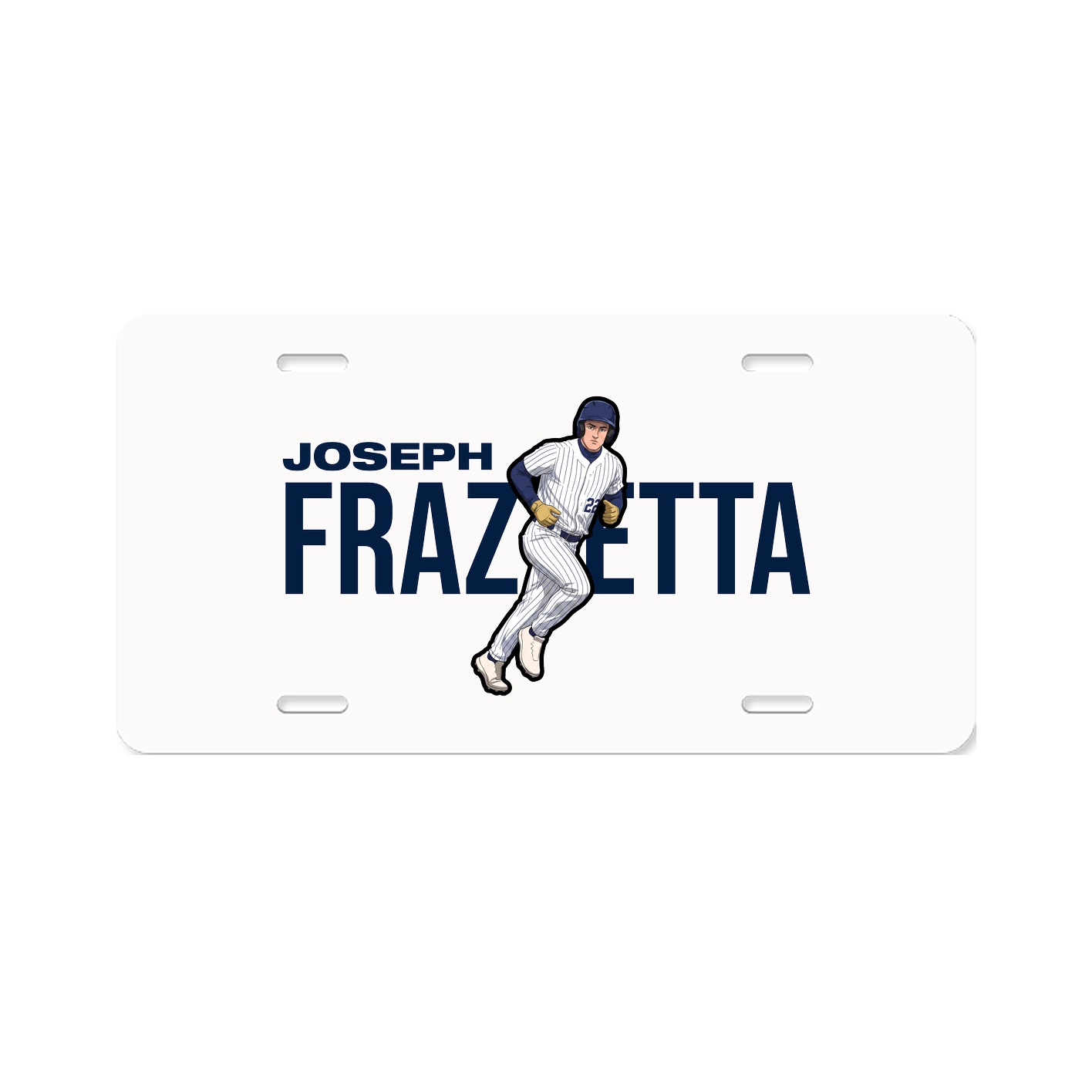 License Plate — Player Name in Classic