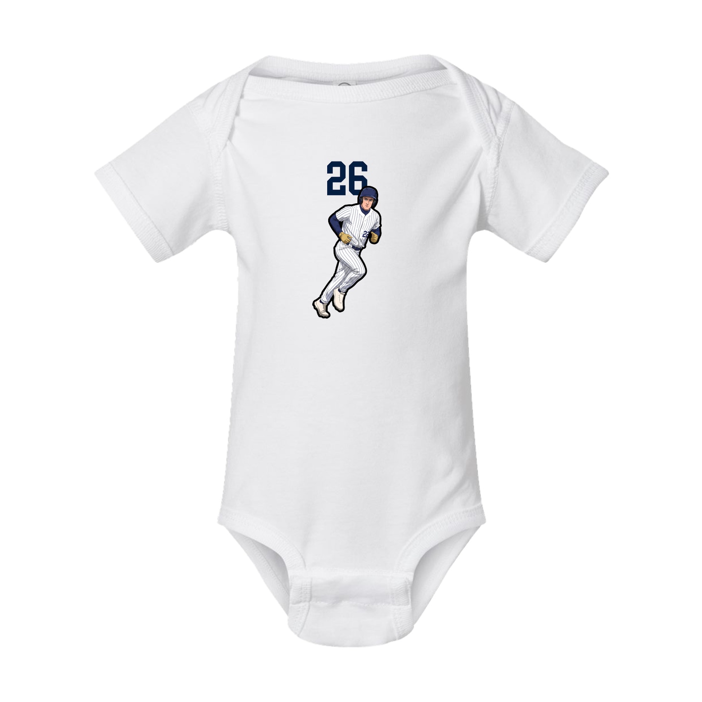 Baby Onesie — Number Top in White