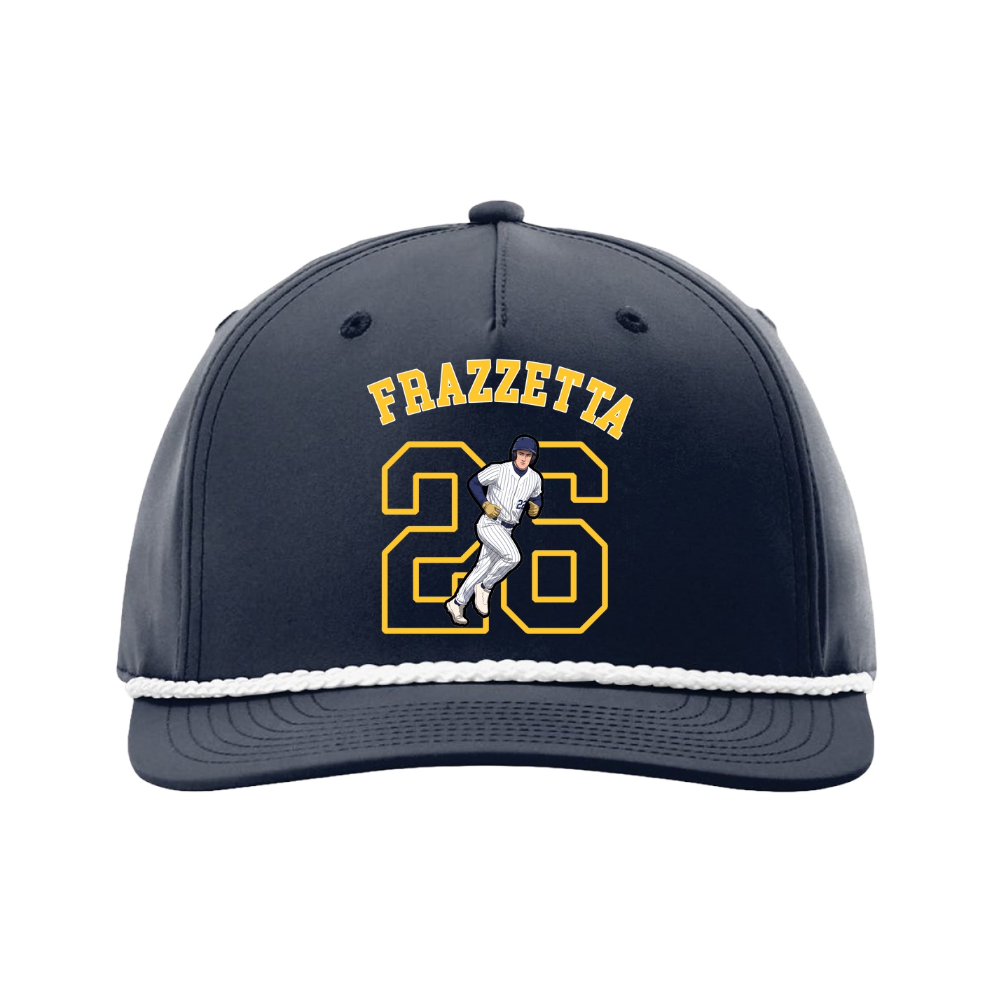 Five-Panel Classic Rope Cap — Shirsey Arch in Navy