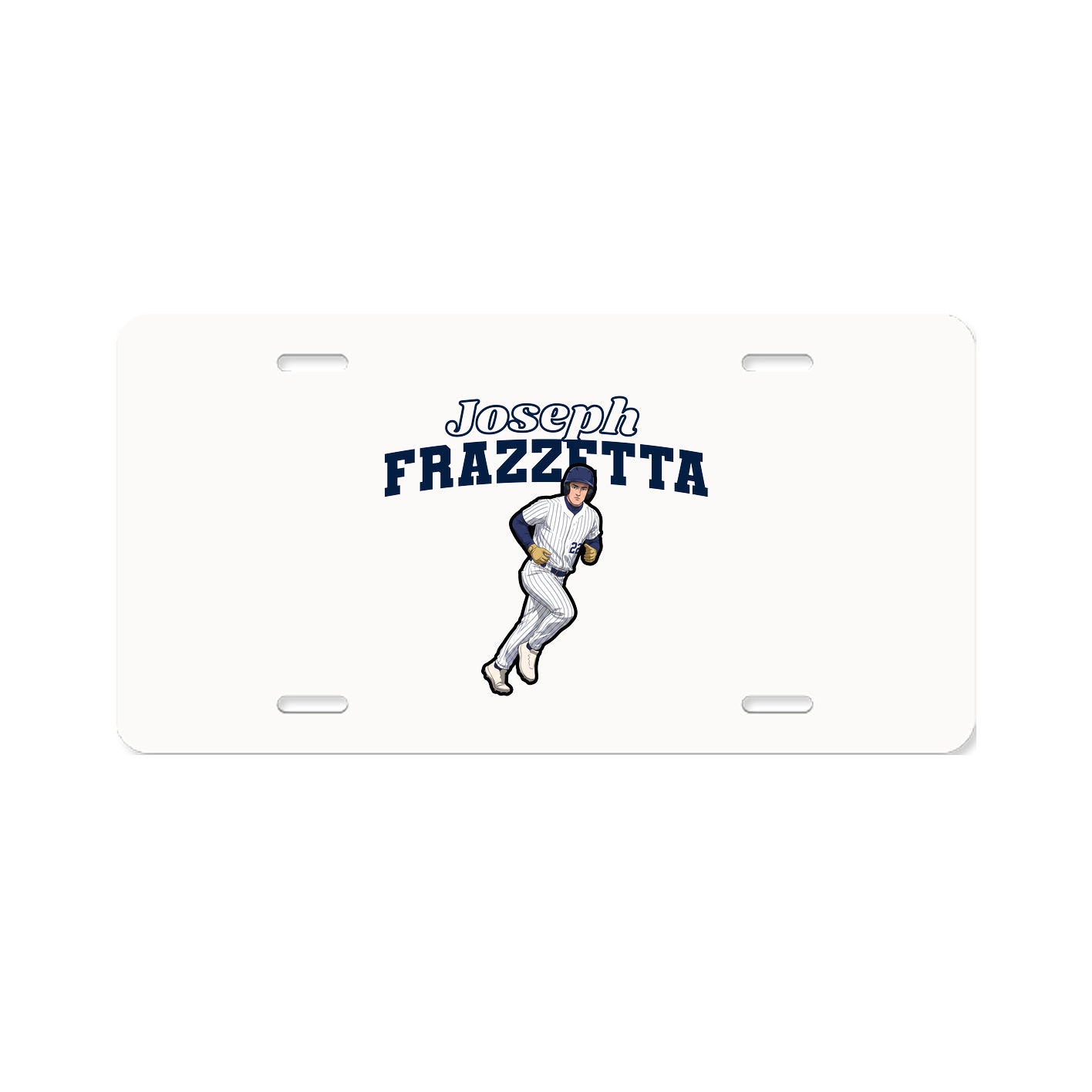 License Plate — Name Arch in Classic