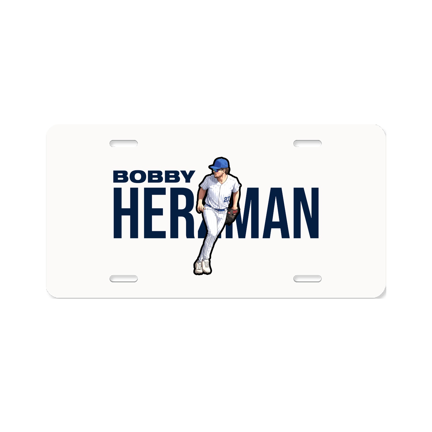 License Plate — Player Name in Classic