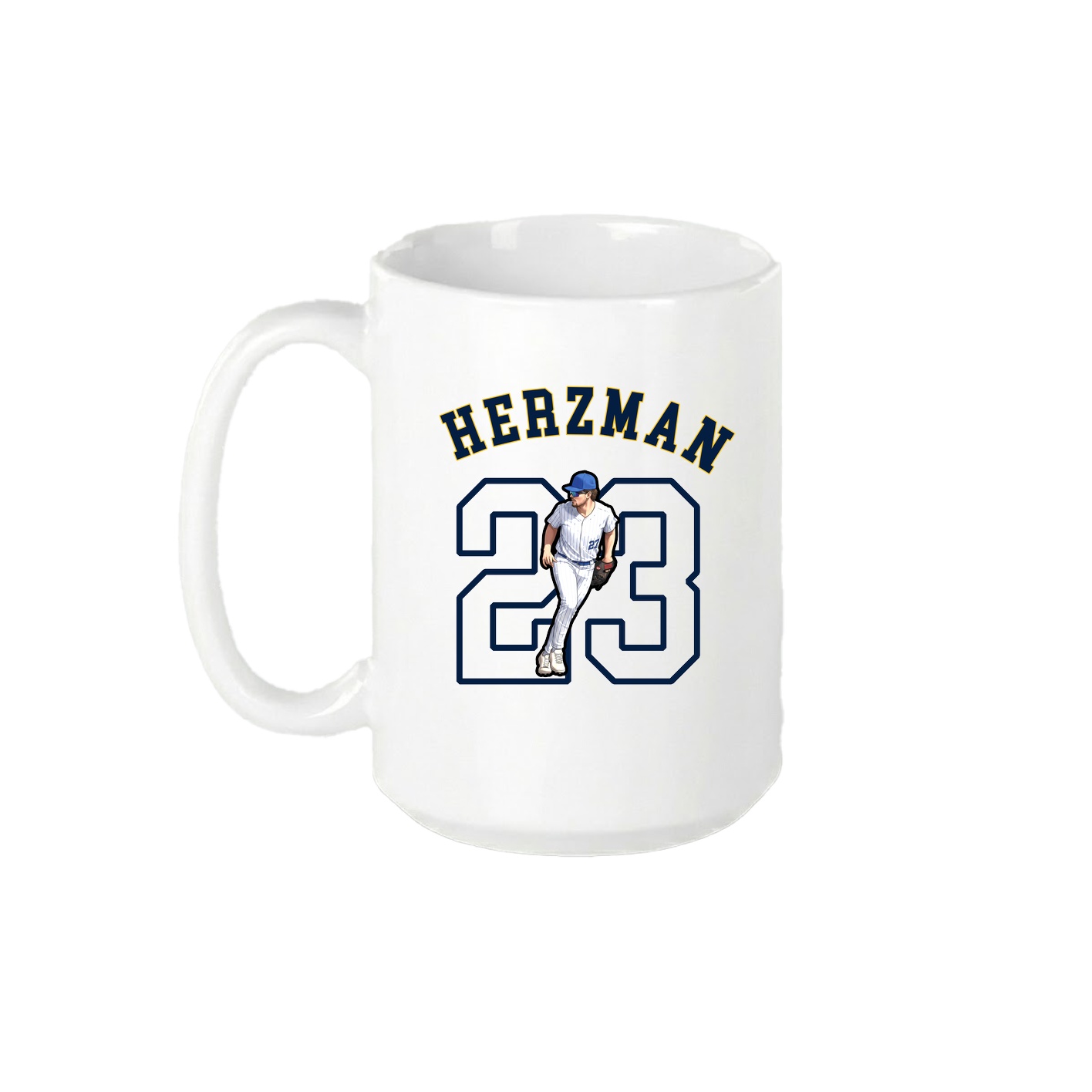 15oz Coffee Mug — Shirsey Arch in White
