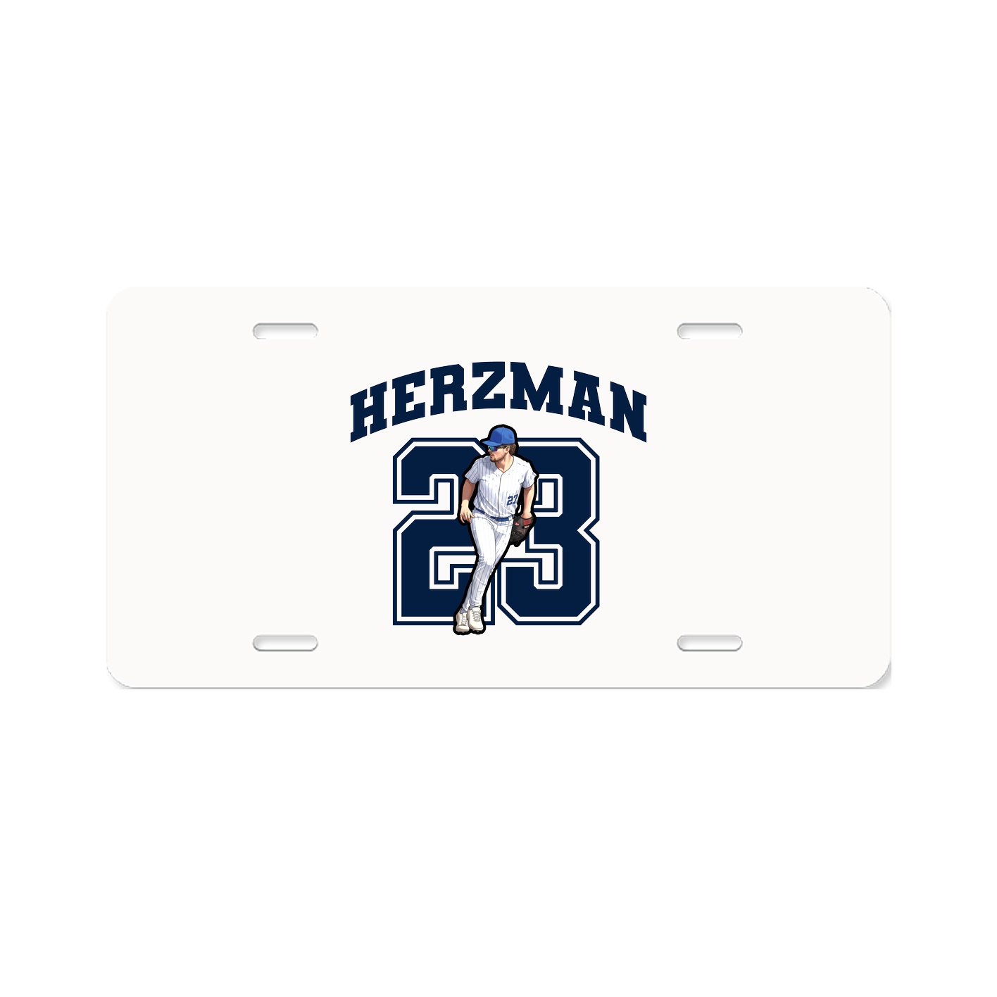 License Plate — Number in Classic