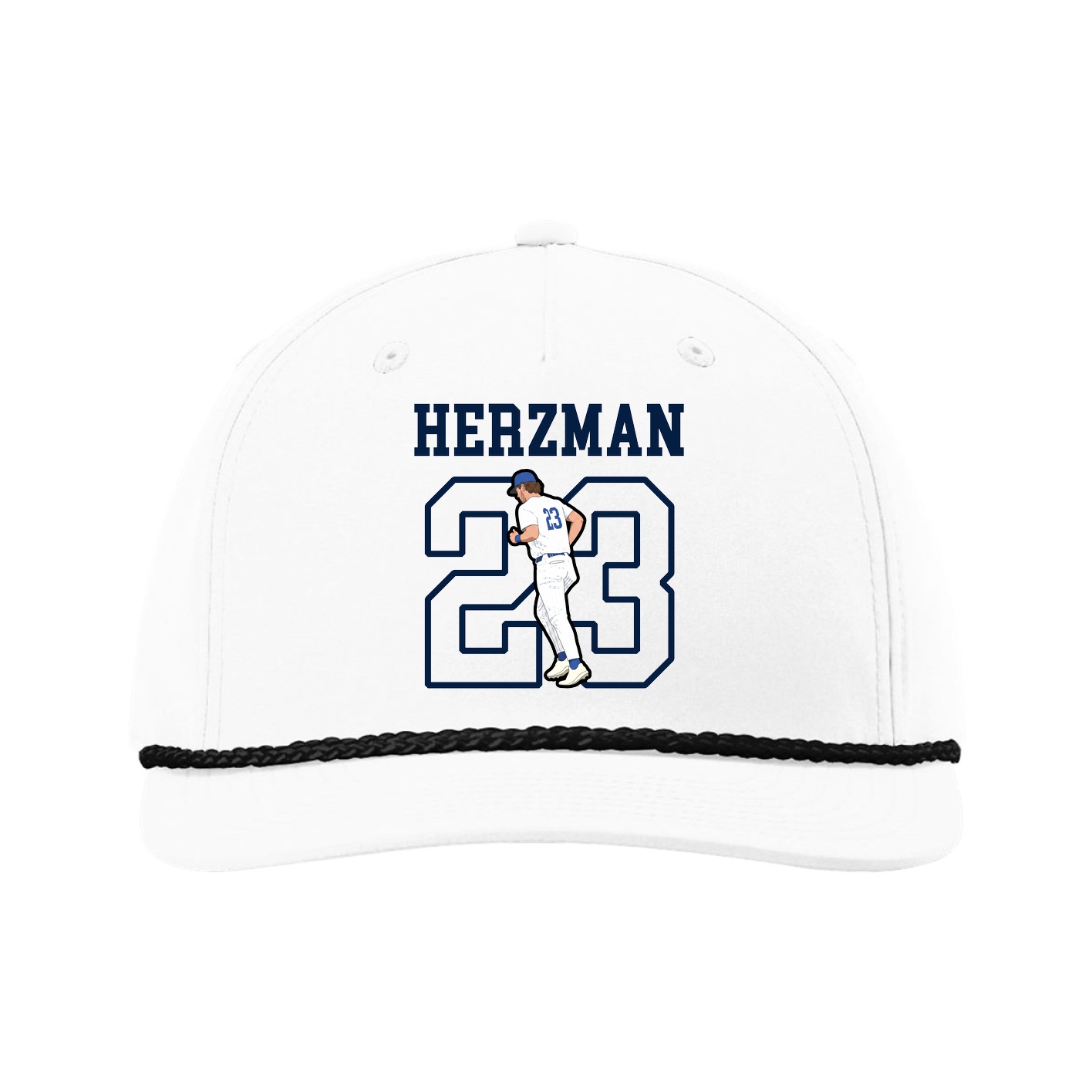 Five-Panel Classic Rope Cap — Shirsey in White