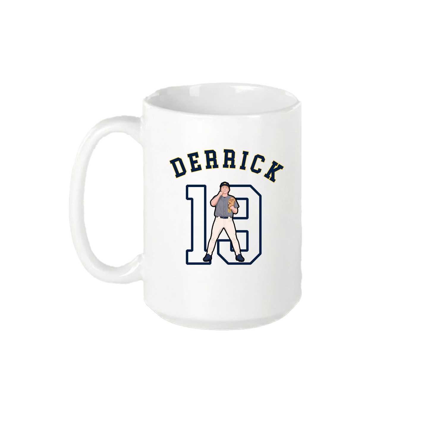 15oz Coffee Mug — Shirsey Arch in White