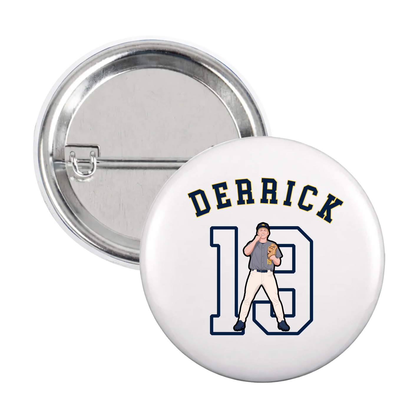 Game Day Button — Shirsey Arch in White