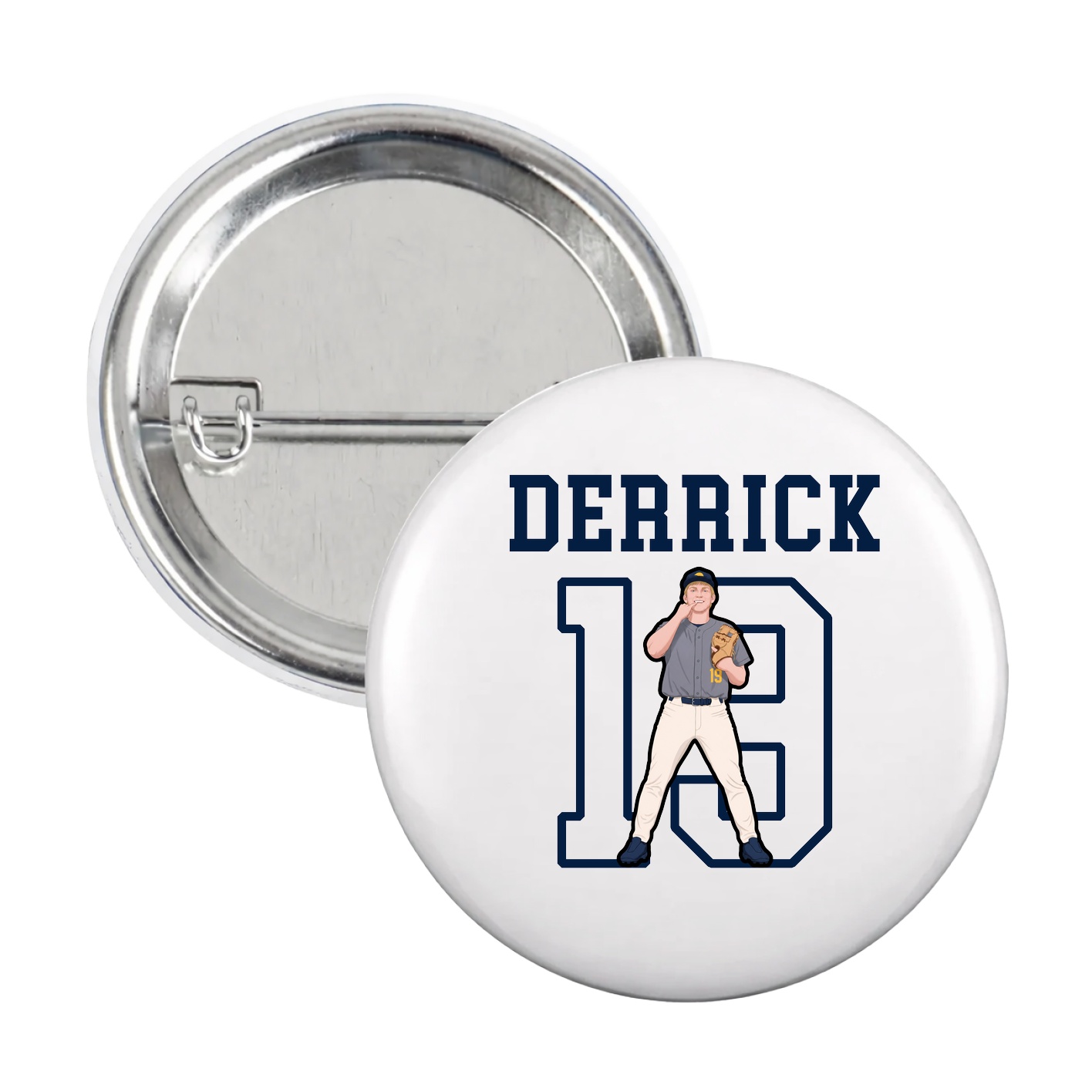 Game Day Button — Shirsey in White