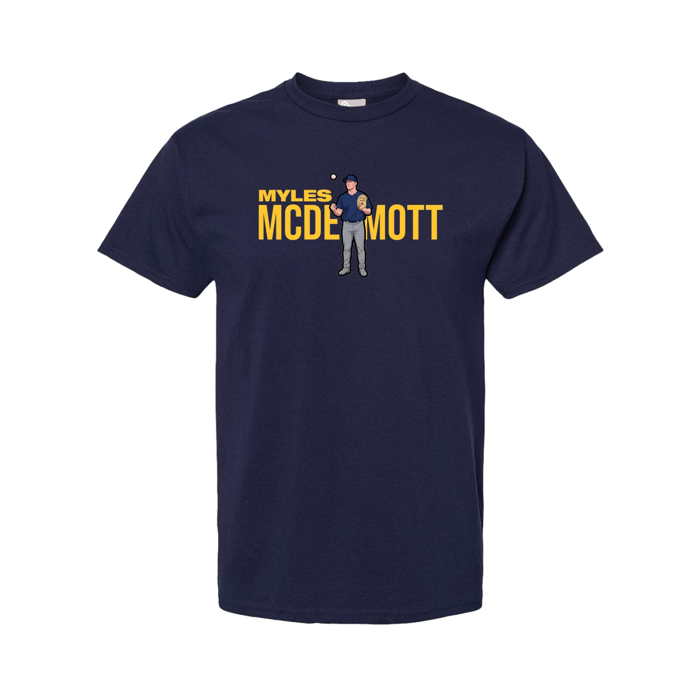 Youth Tee — Player Name in Navy