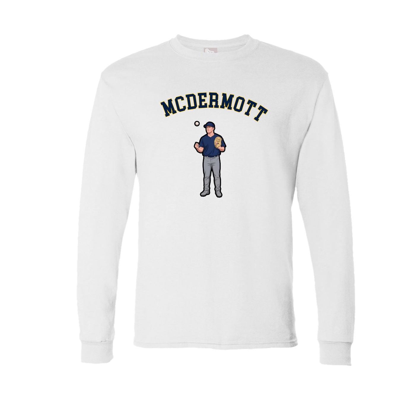 Long Sleeve Tee — Shirsey Arch in White