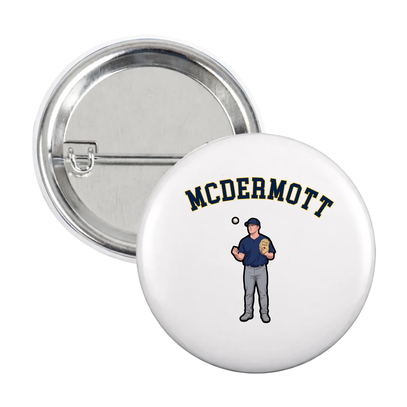 Game Day Button — Shirsey Arch in White