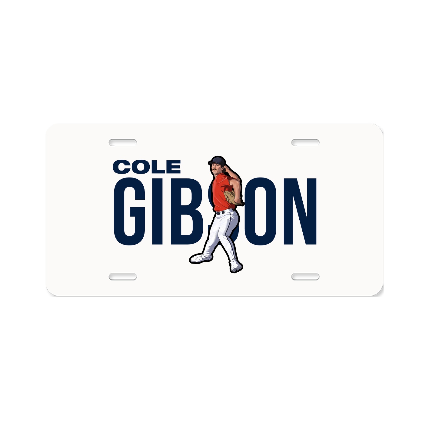 License Plate — Player Name in Classic