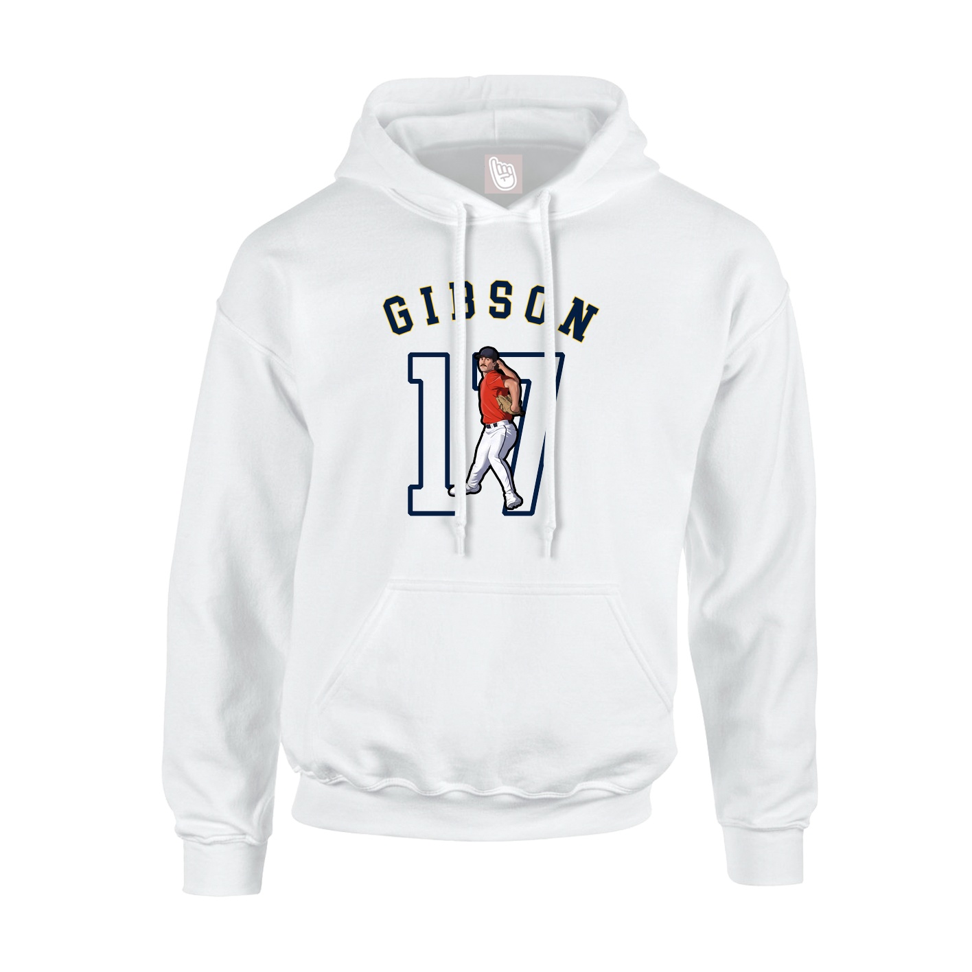 Youth Hoodie — Shirsey Arch in White