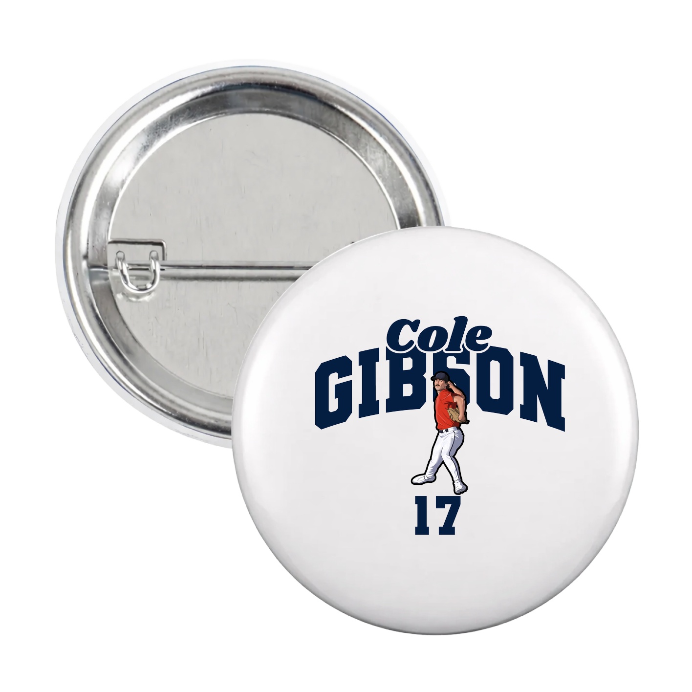 Game Day Button — Signature Arch in White