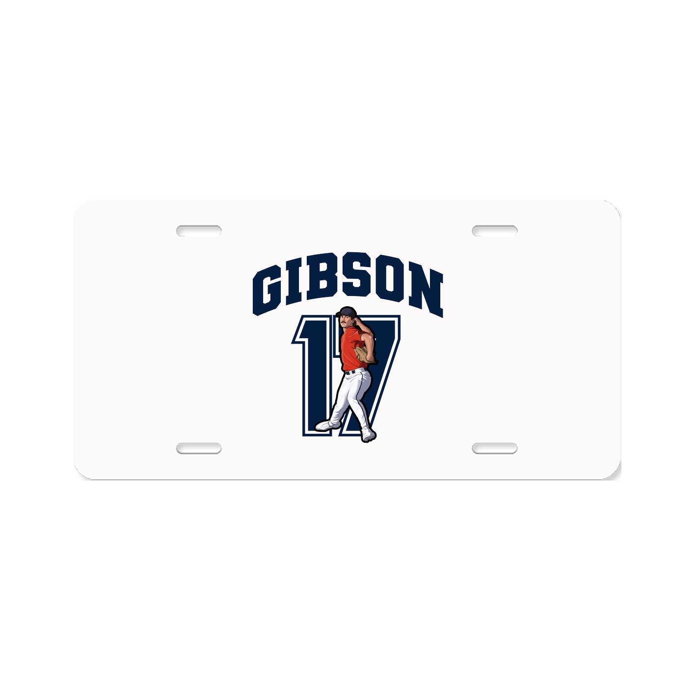 License Plate — Number in Classic
