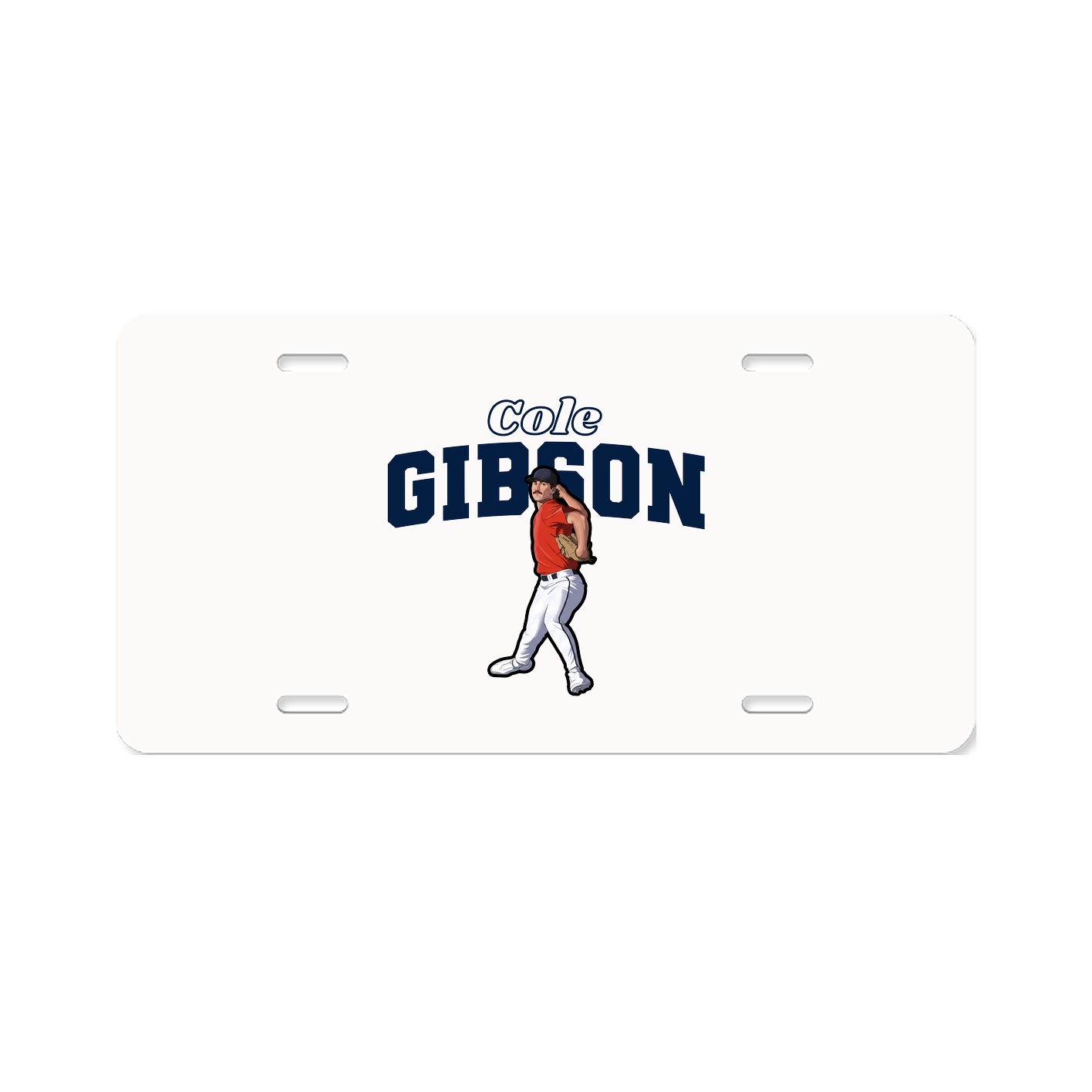 License Plate — Name Arch in Classic