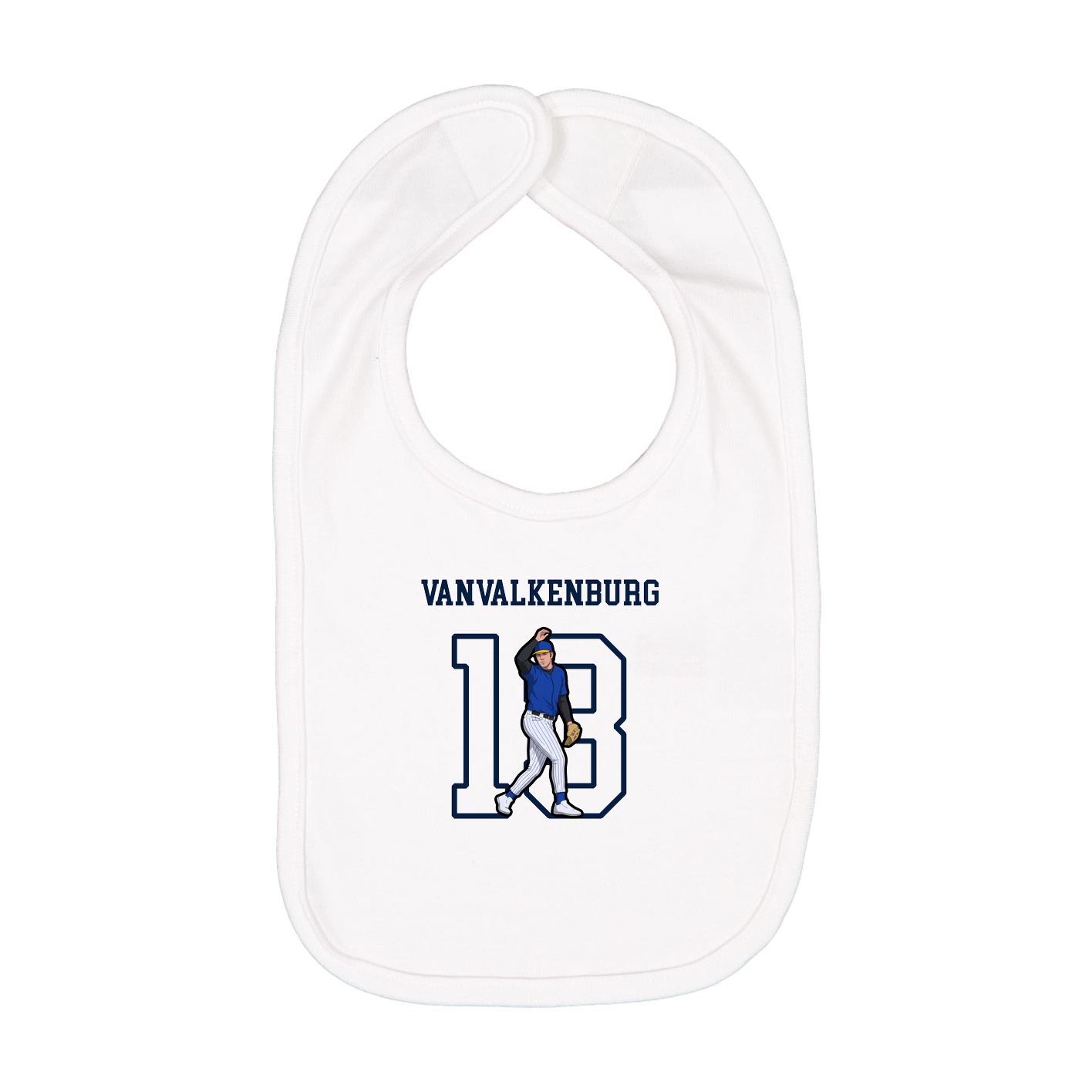 Infant Bib — Shirsey in White