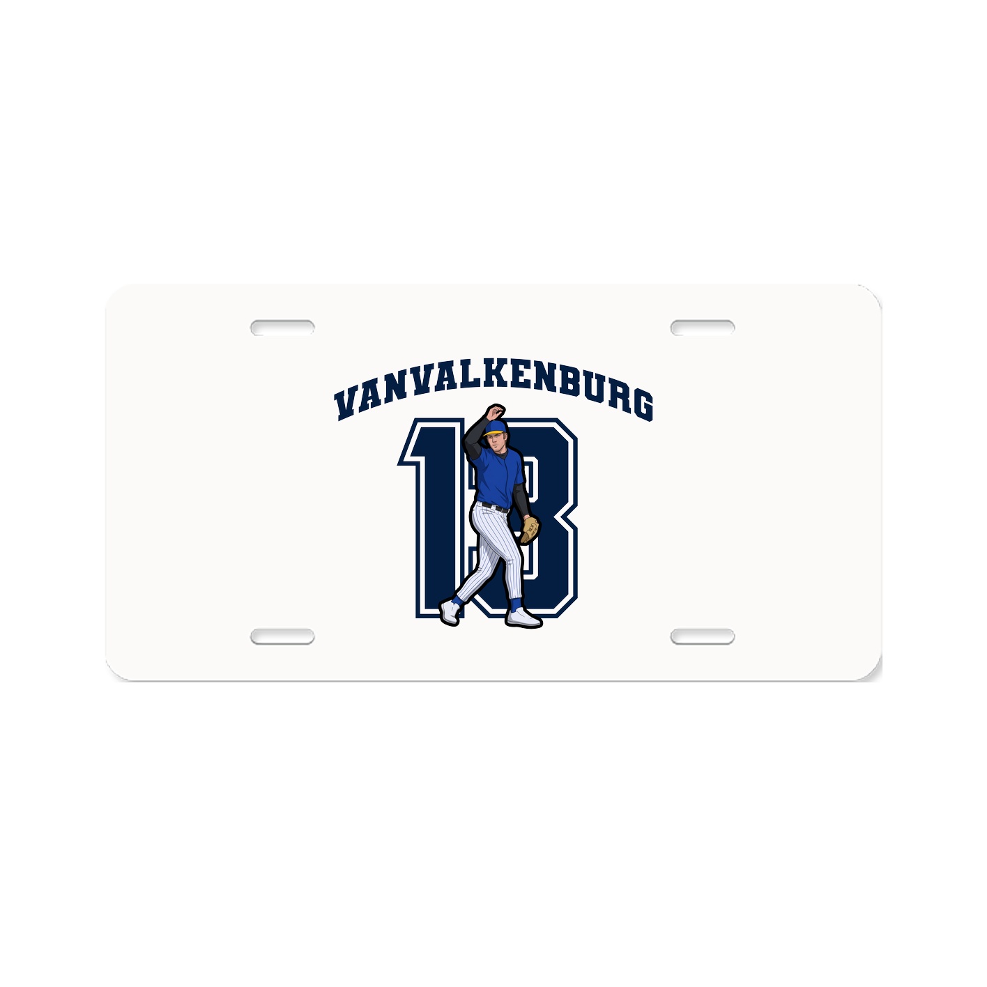 License Plate — Number in Classic