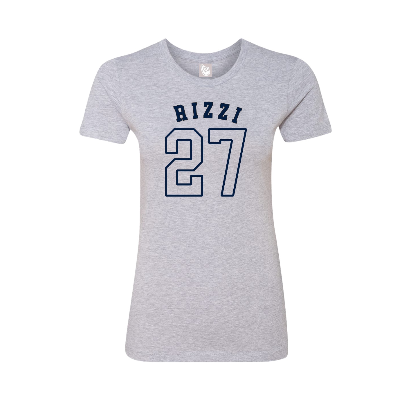 Fitted Women's Tee — Shirsey Arch in Grey