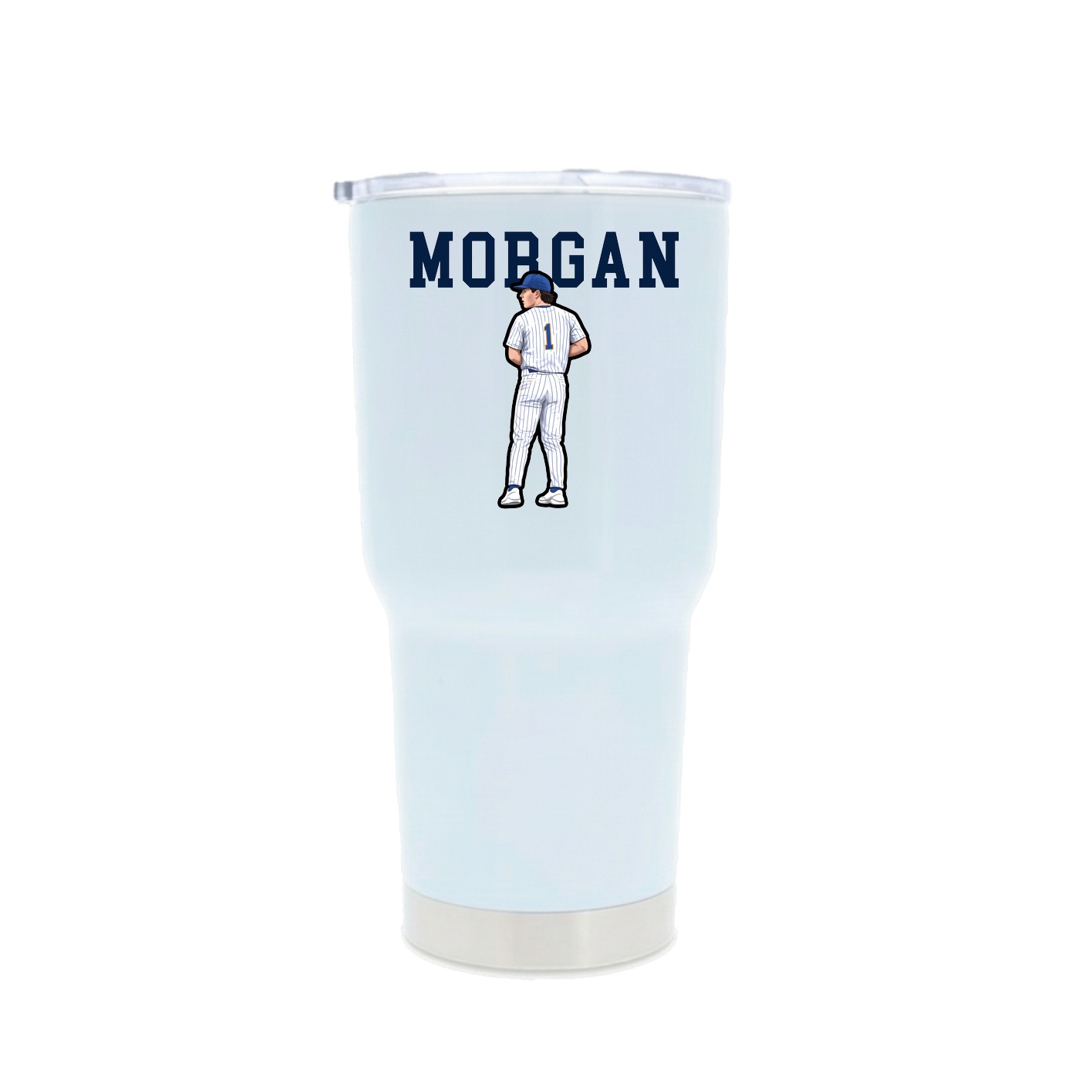 30oz Stainless Steel Tumbler — Shirsey in White
