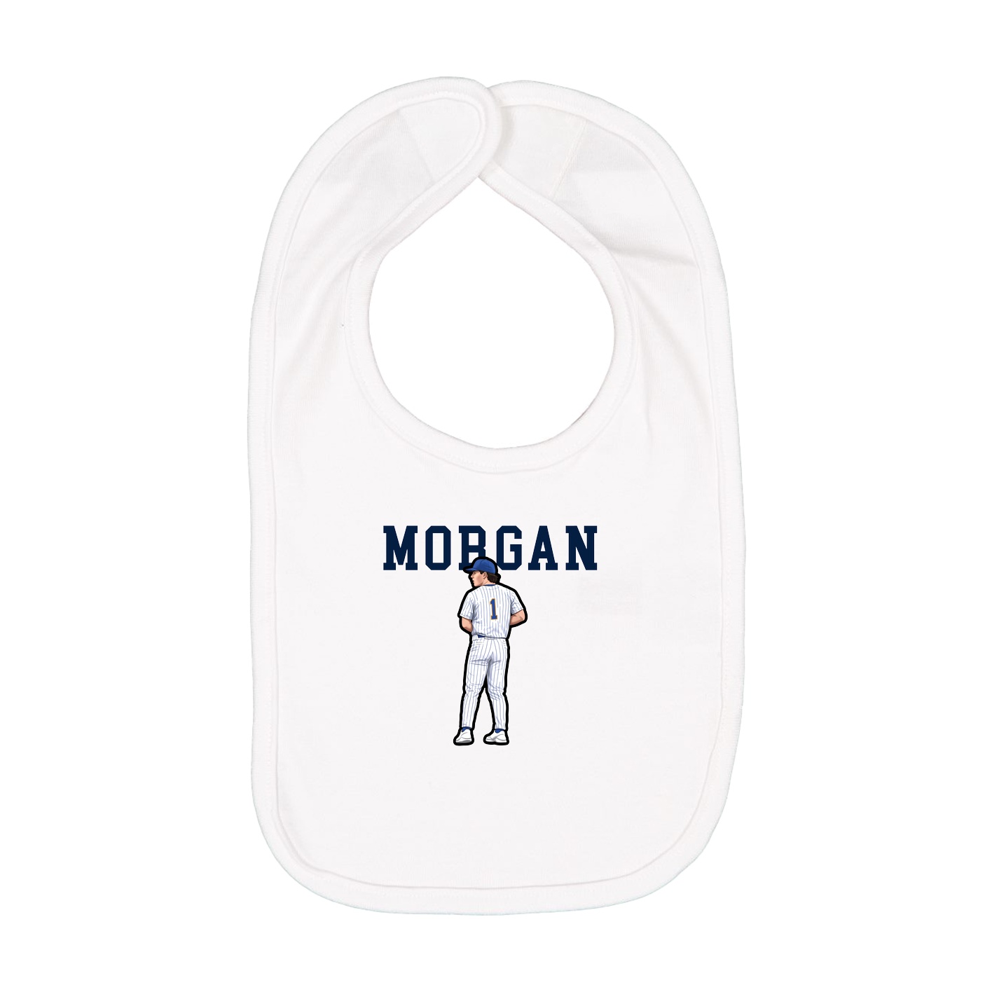 Infant Bib — Shirsey in White
