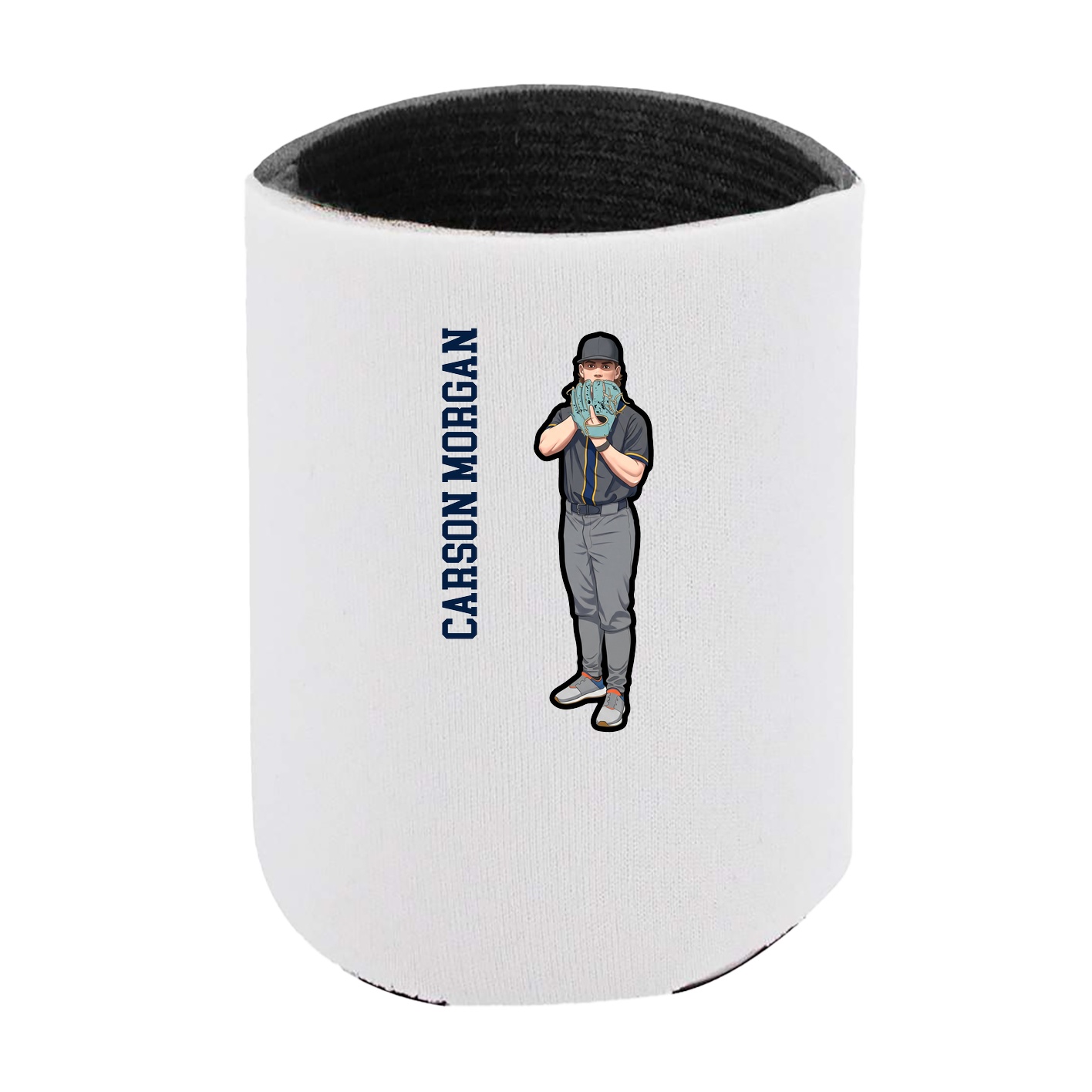 Can Holder — Name Vertical in White