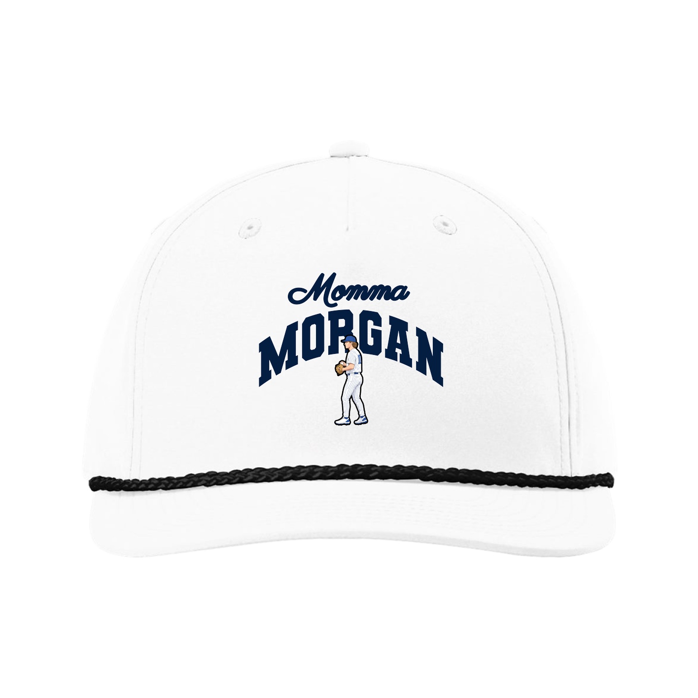 Five-Panel Classic Rope Cap — Mothers Day Arch in White