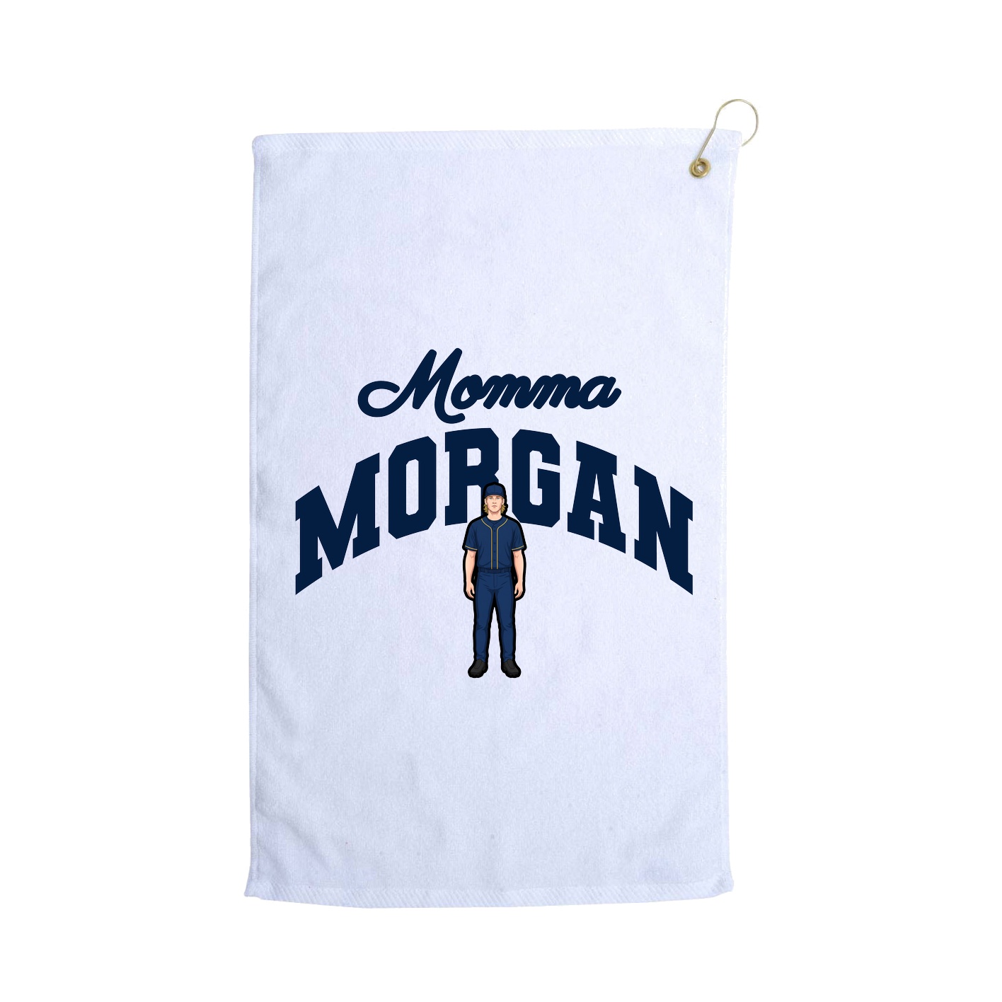 Golf Towel — Mothers Day Arch in White