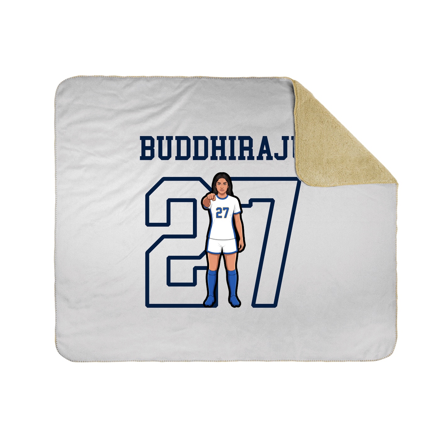 Throw Blanket — Shirsey in White