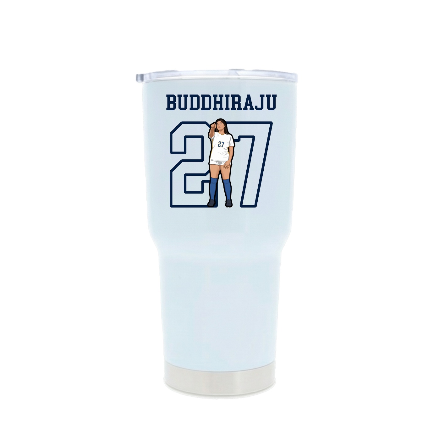 30oz Stainless Steel Tumbler — Shirsey in White