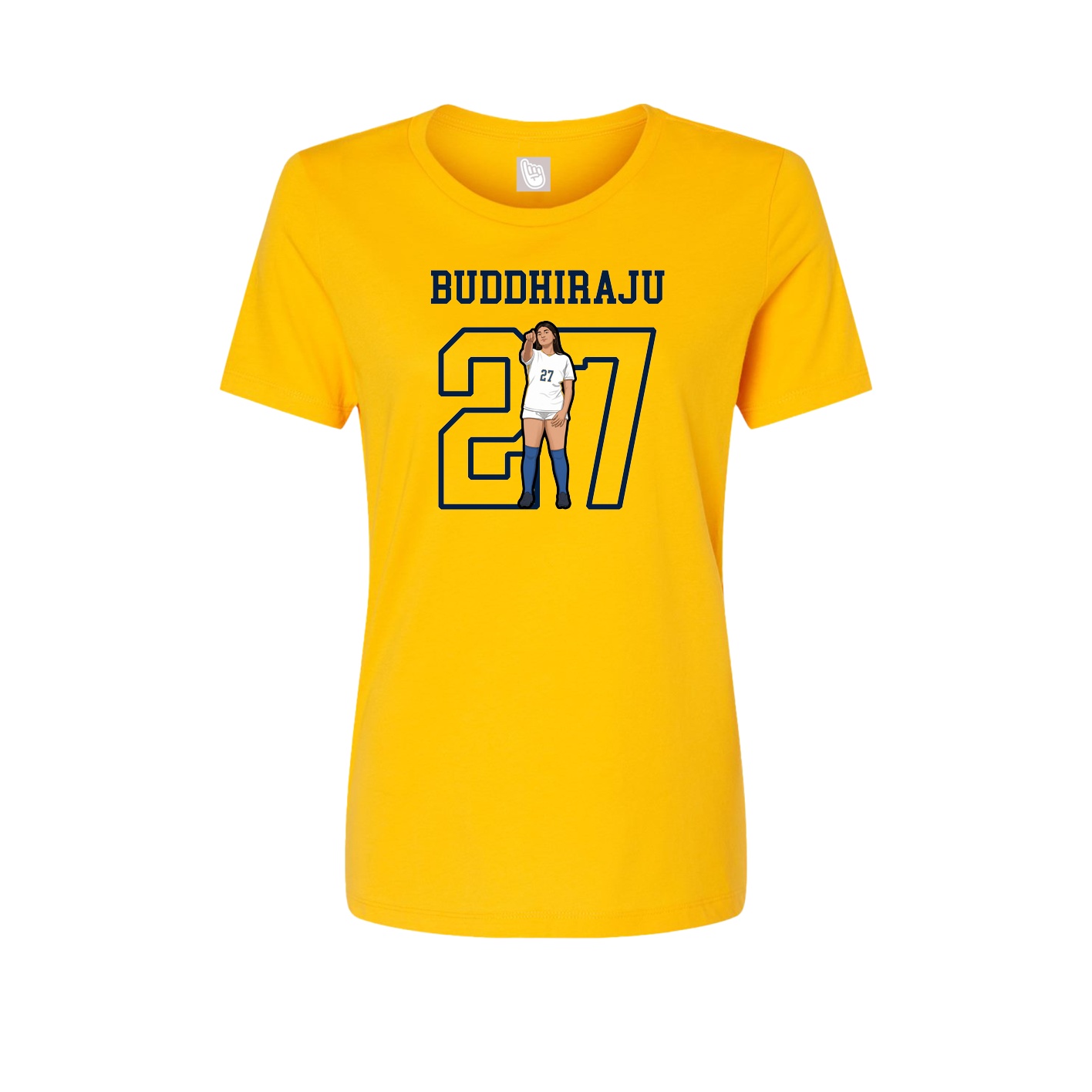 Fitted Women's Tee — Shirsey in Gold