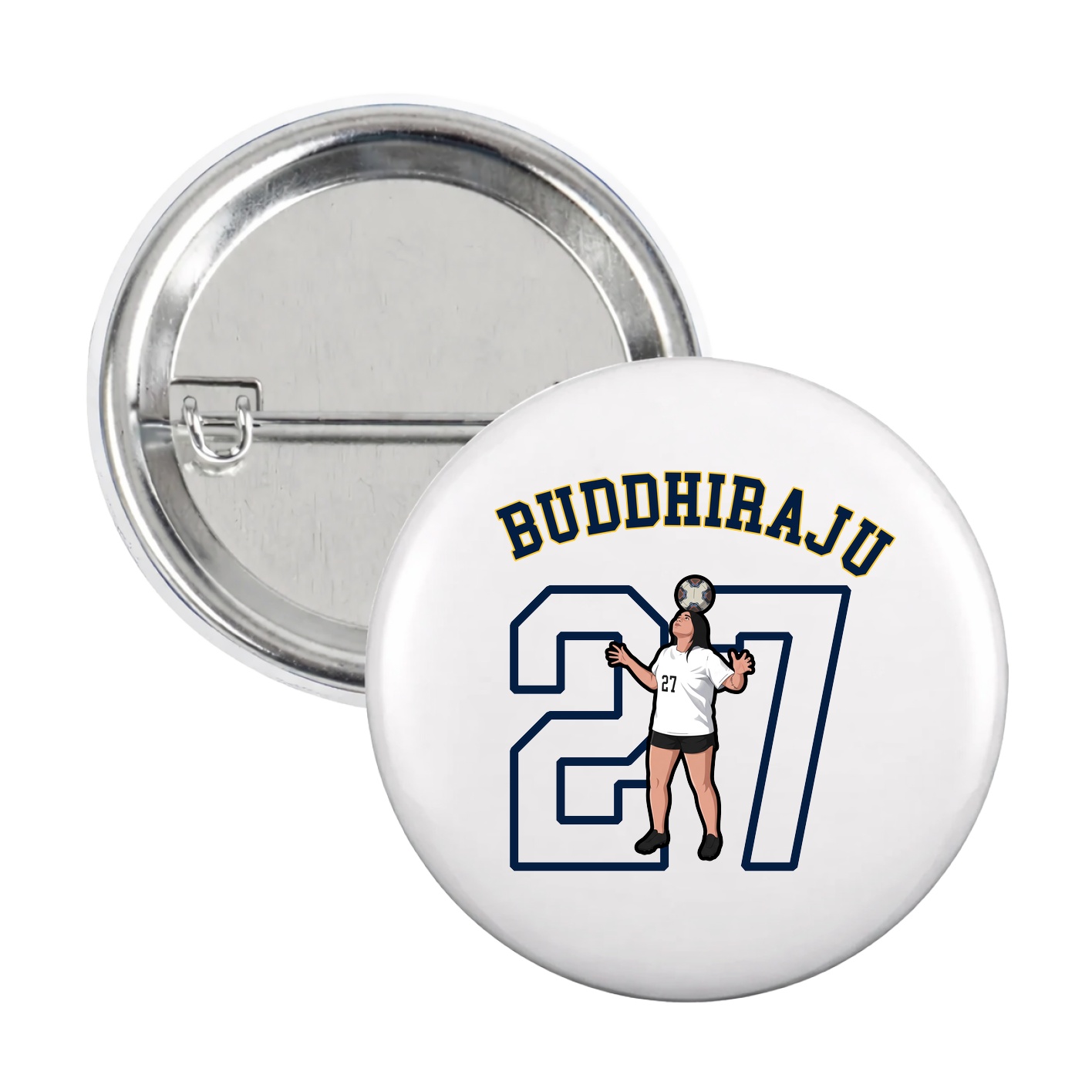 Game Day Button — Shirsey Arch in White