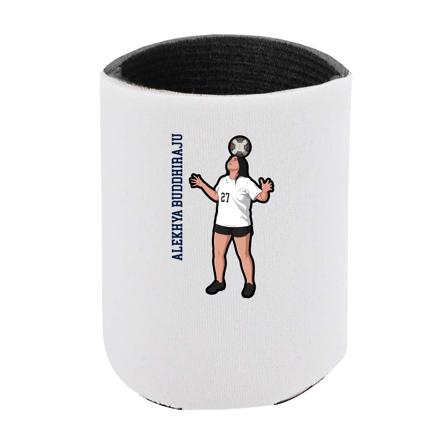 Can Holder — Name Vertical in White