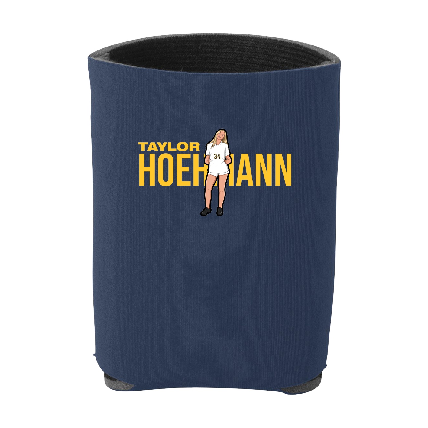 Can Holder — Player Name in Navy