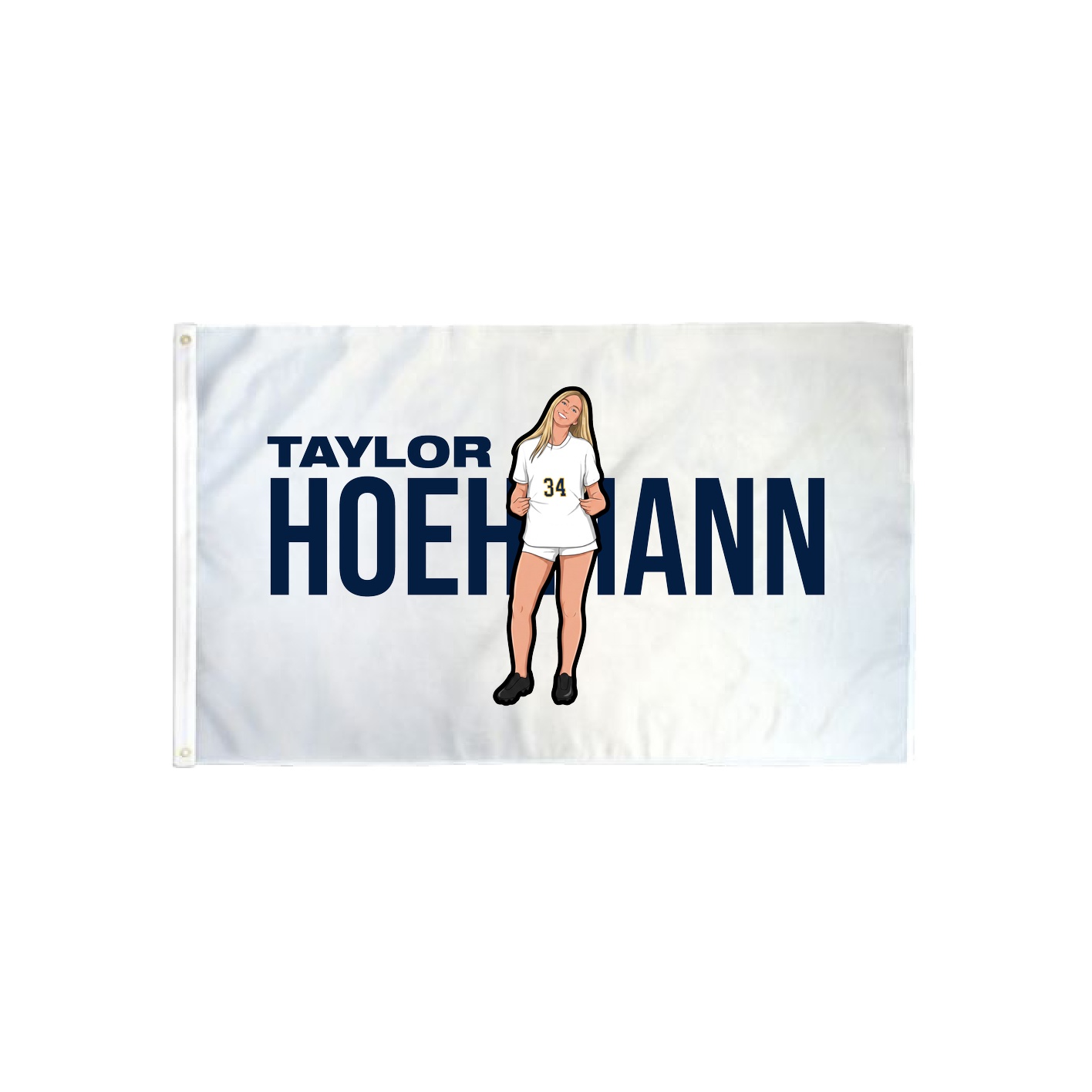 3x5 Flag — Player Name in Classic