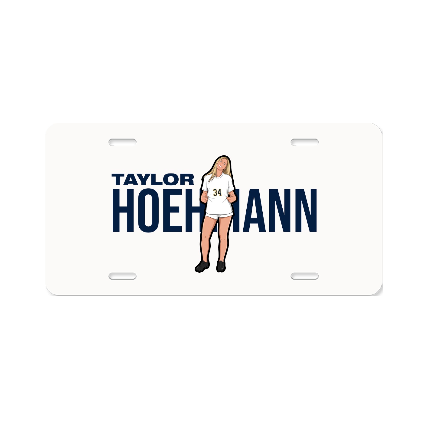License Plate — Player Name in Classic