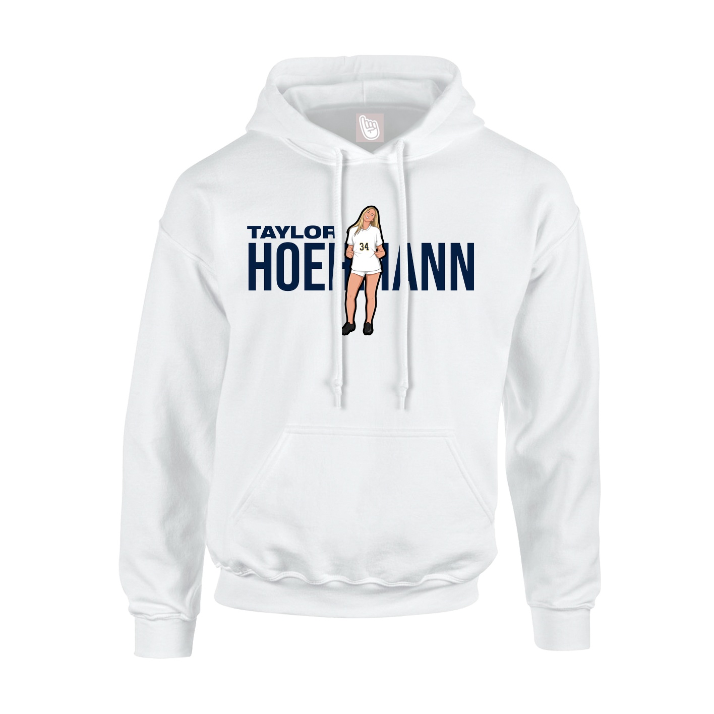 Hoodie — Player Name in White