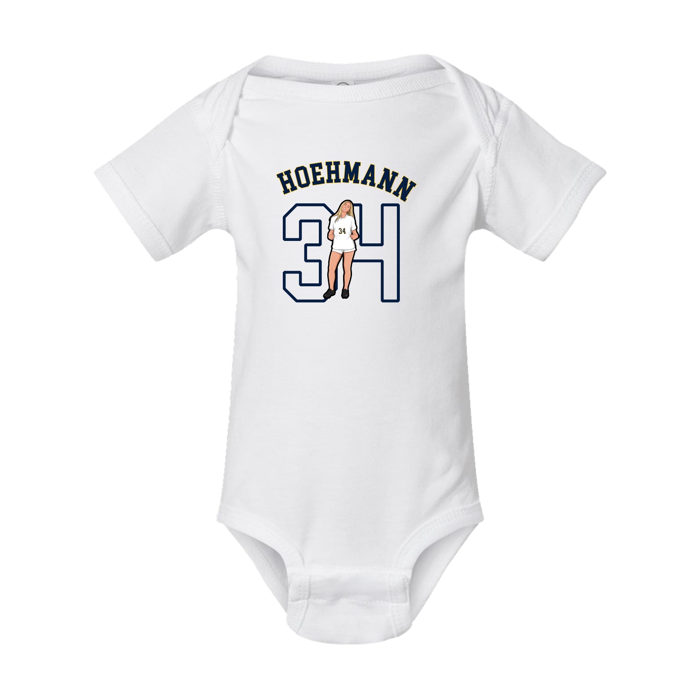 Baby Onesie — Shirsey Arch in White