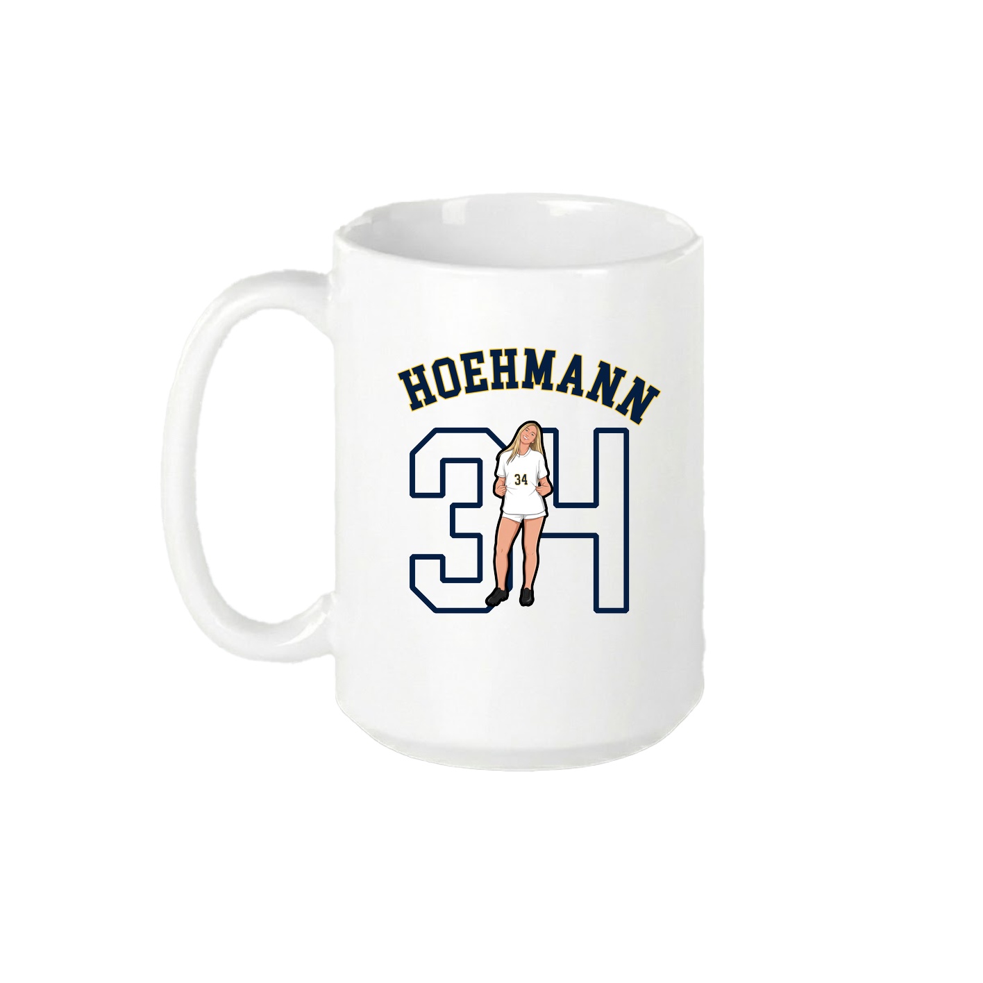 15oz Coffee Mug — Shirsey Arch in White