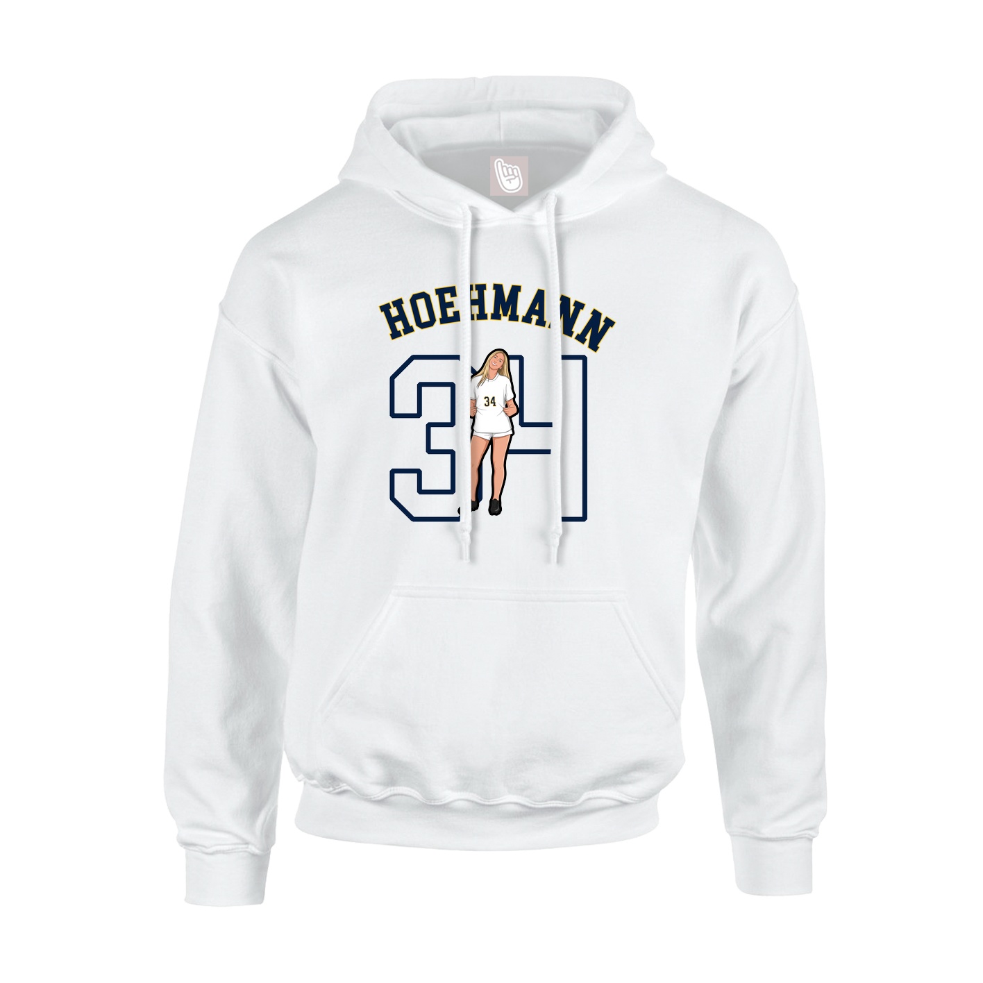 Youth Hoodie — Shirsey Arch in White