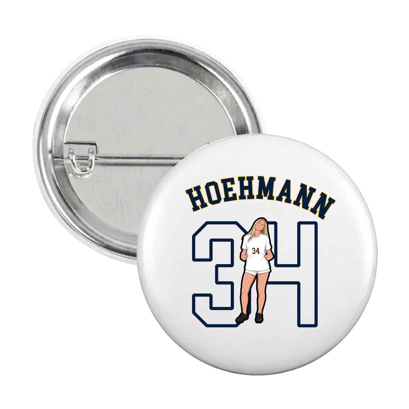 Game Day Button — Shirsey Arch in White
