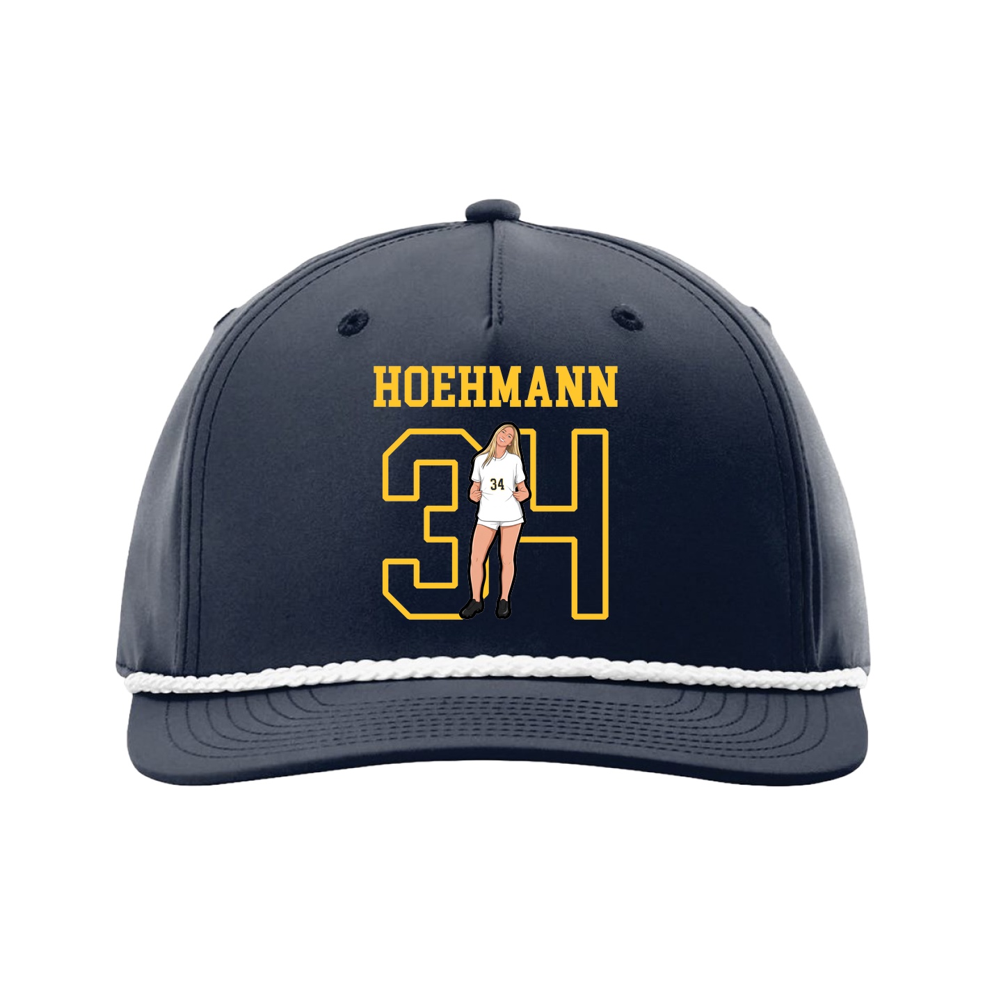 Five-Panel Classic Rope Cap — Shirsey in Navy