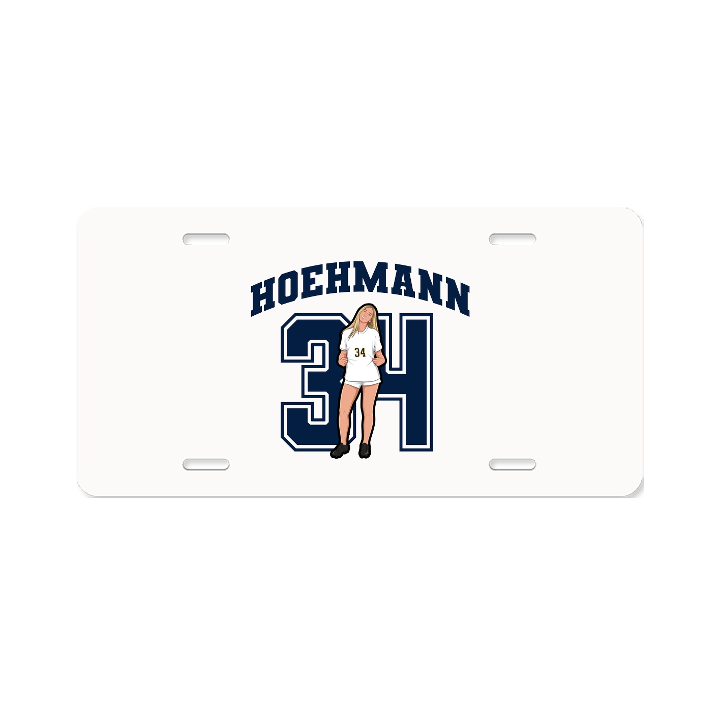 License Plate — Number in Classic