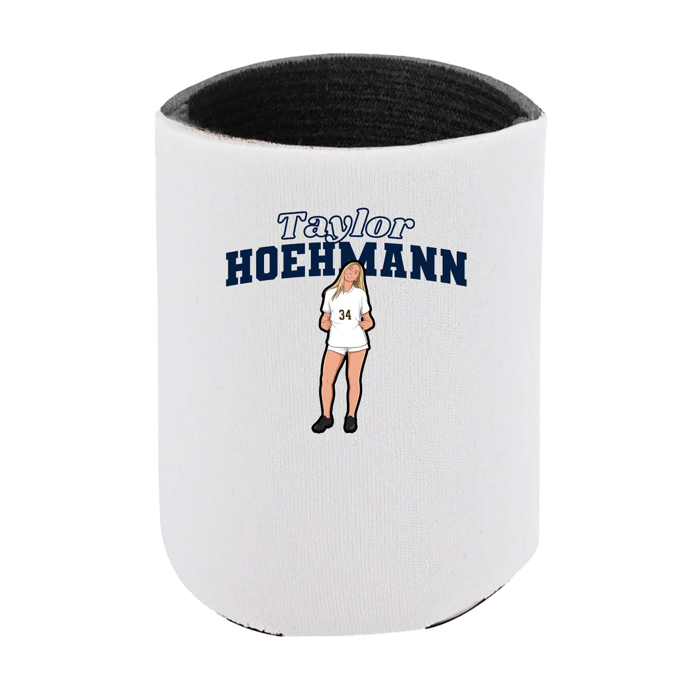 Can Holder — Name Arch in White