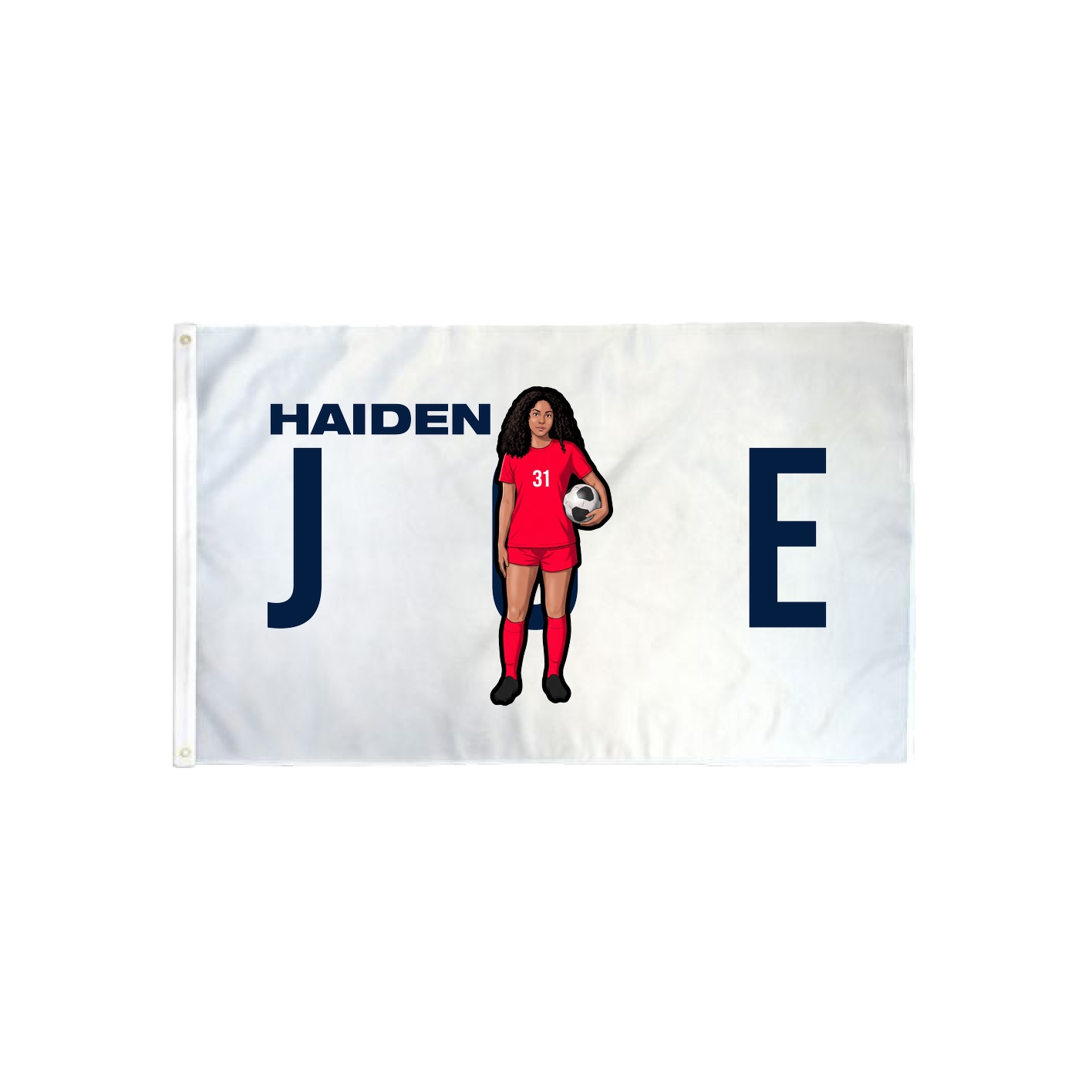 3x5 Flag — Player Name in Classic