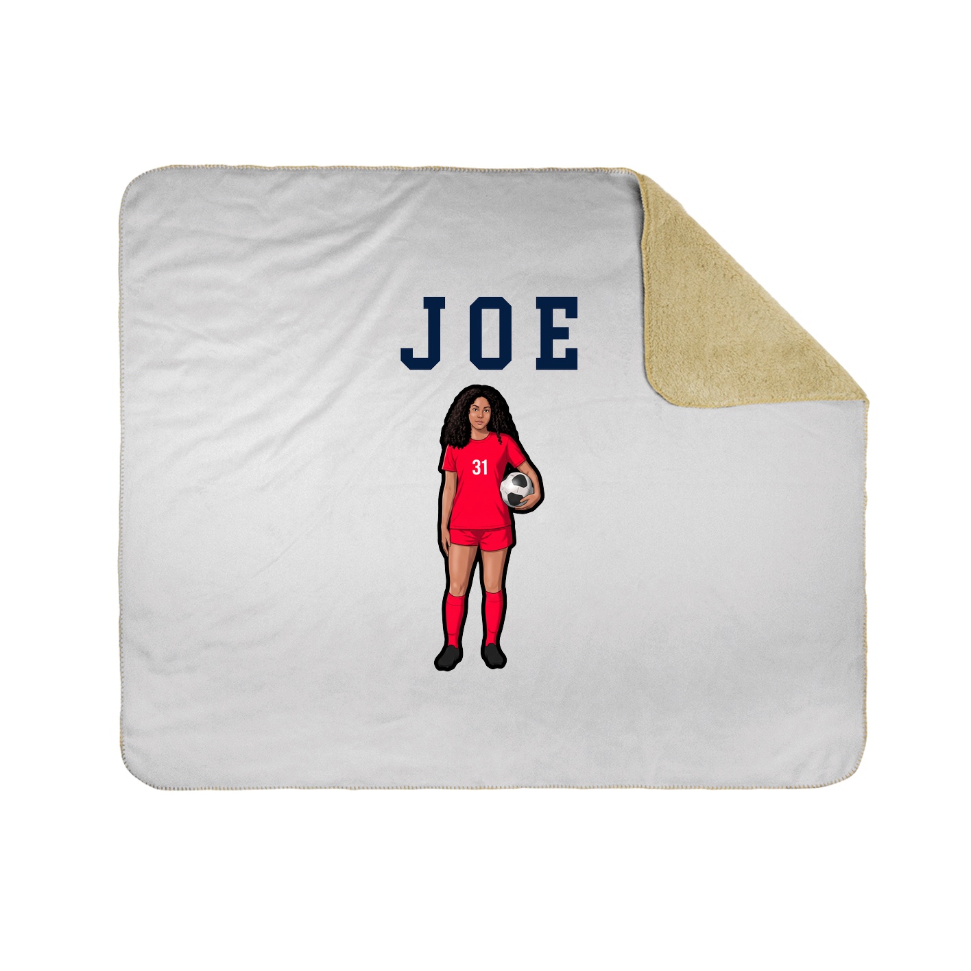 Throw Blanket — Shirsey in White