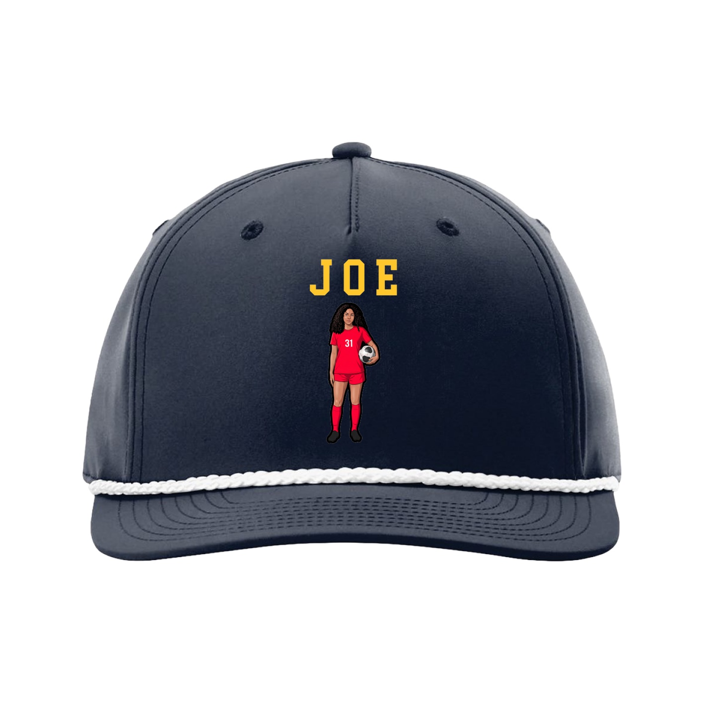Five-Panel Classic Rope Cap — Shirsey in Navy