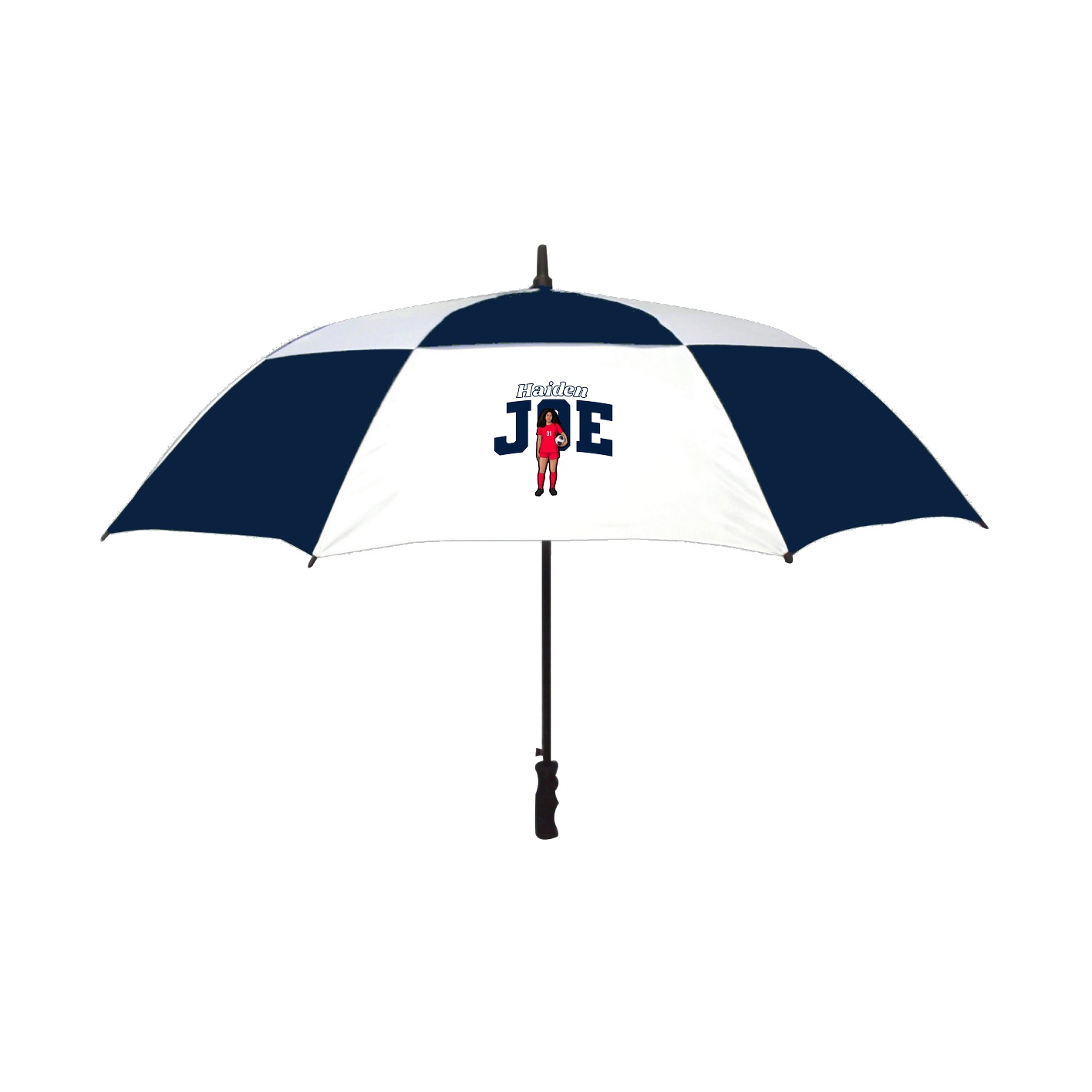 Golf Umbrella — Name Arch in Navy
