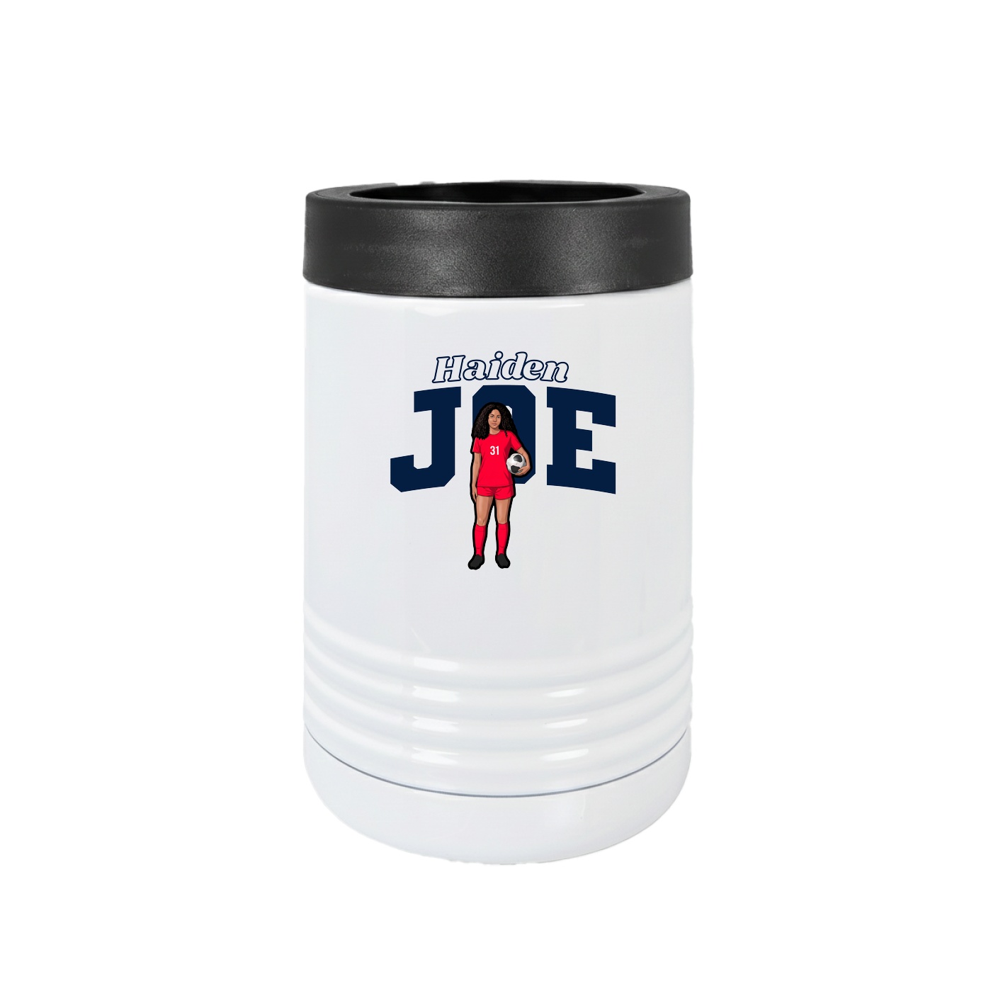 Beverage Holder — Name Arch in White
