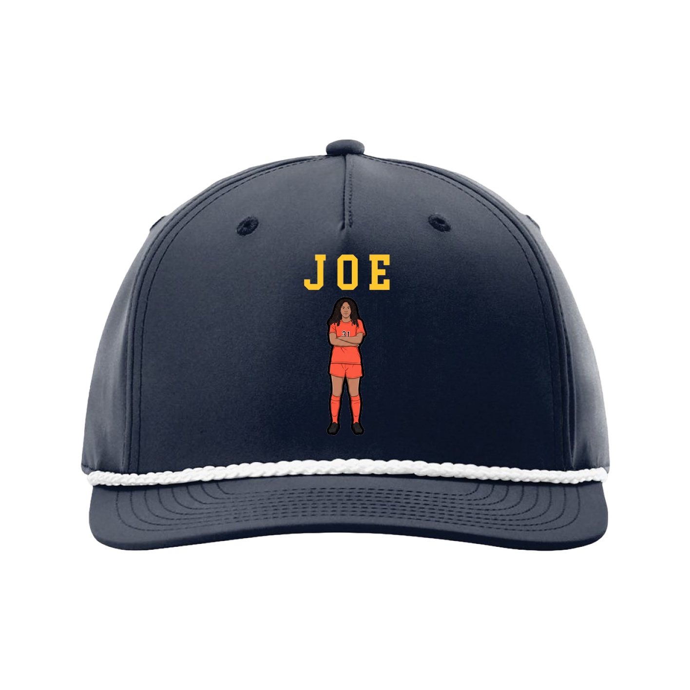 Five-Panel Classic Rope Cap — Shirsey in Navy