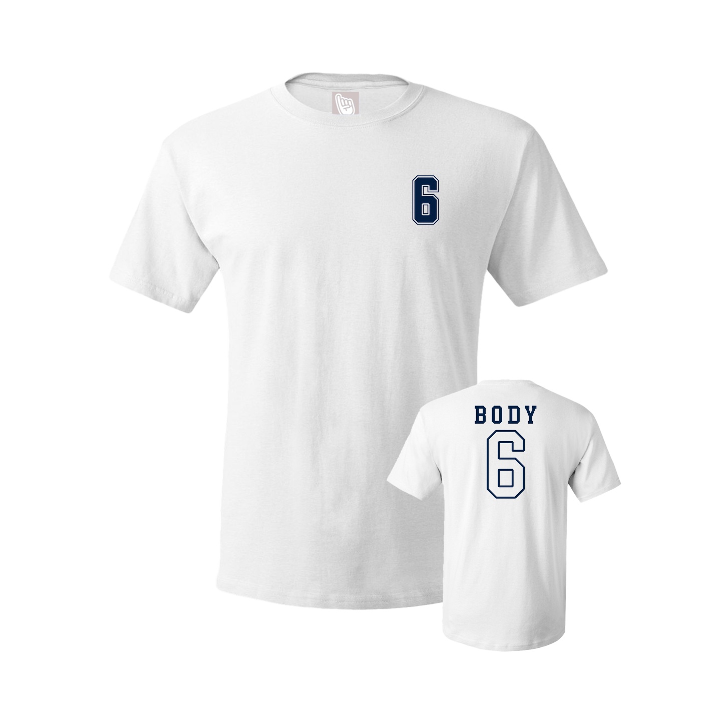 Youth Tee — Chest Back in White